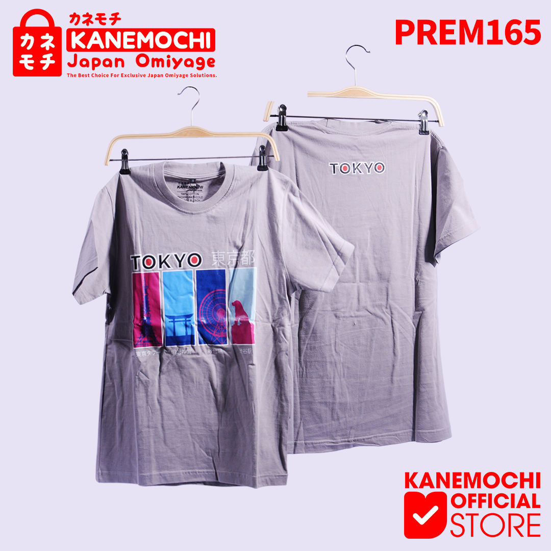 Varian KAOS PREMIUM NEON TOKYO JAPAN (CHARCOAL) dari KANEMOCHI T-SHIRT - KANEMOCHI KAOS PREMIUM MOTIF N...