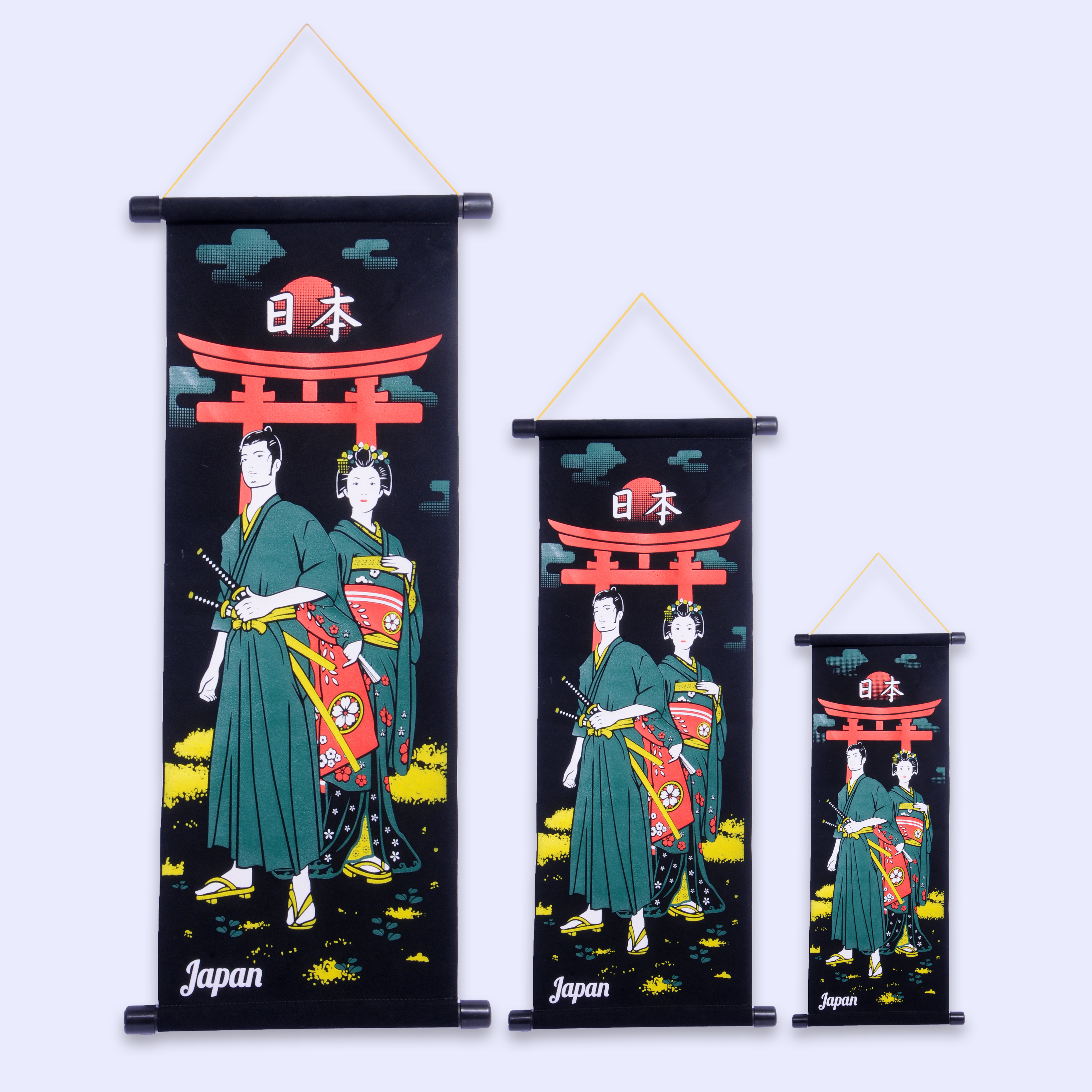 Varian KAKEJIKU KENSHIN & GEISHA (M) dari Kakejiku Colorful Signature KENSHIN & GEISHA-KANEM...