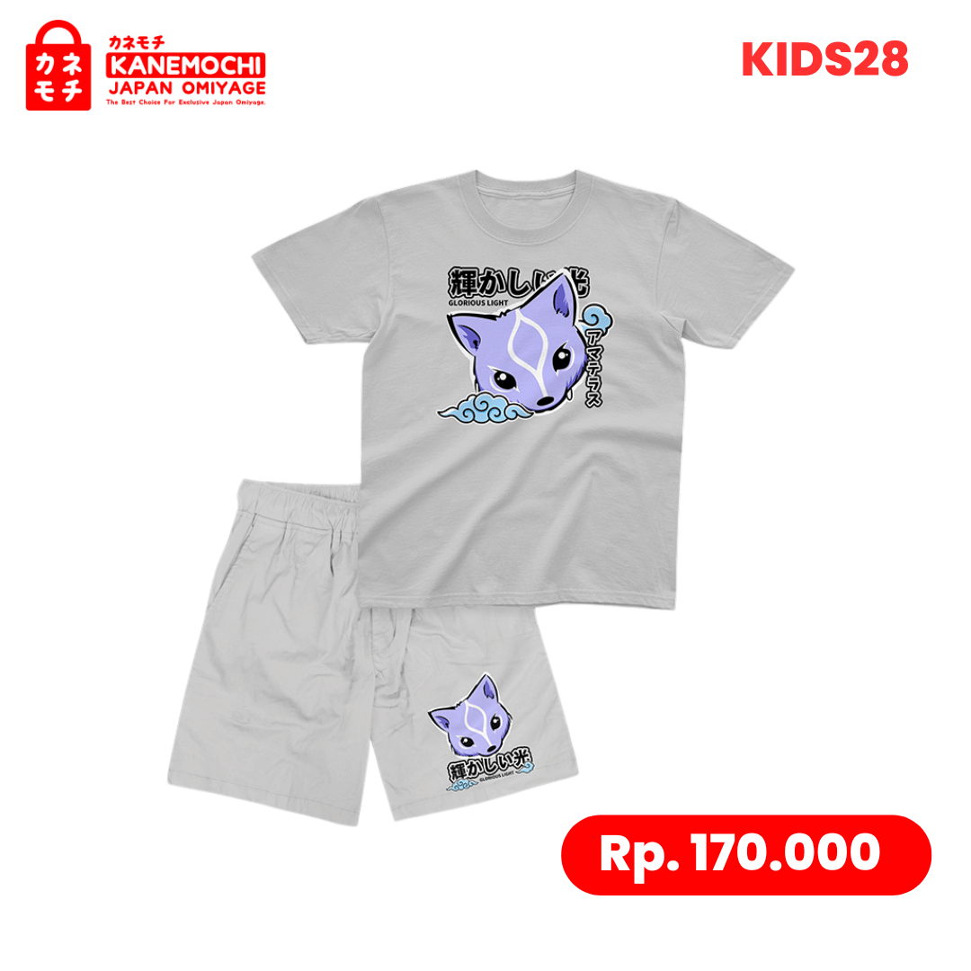 Varian KAOS KIDS KITSUNE = XXXL dari Premium Japanese Kidswear Collection Size 10-12 Ta...