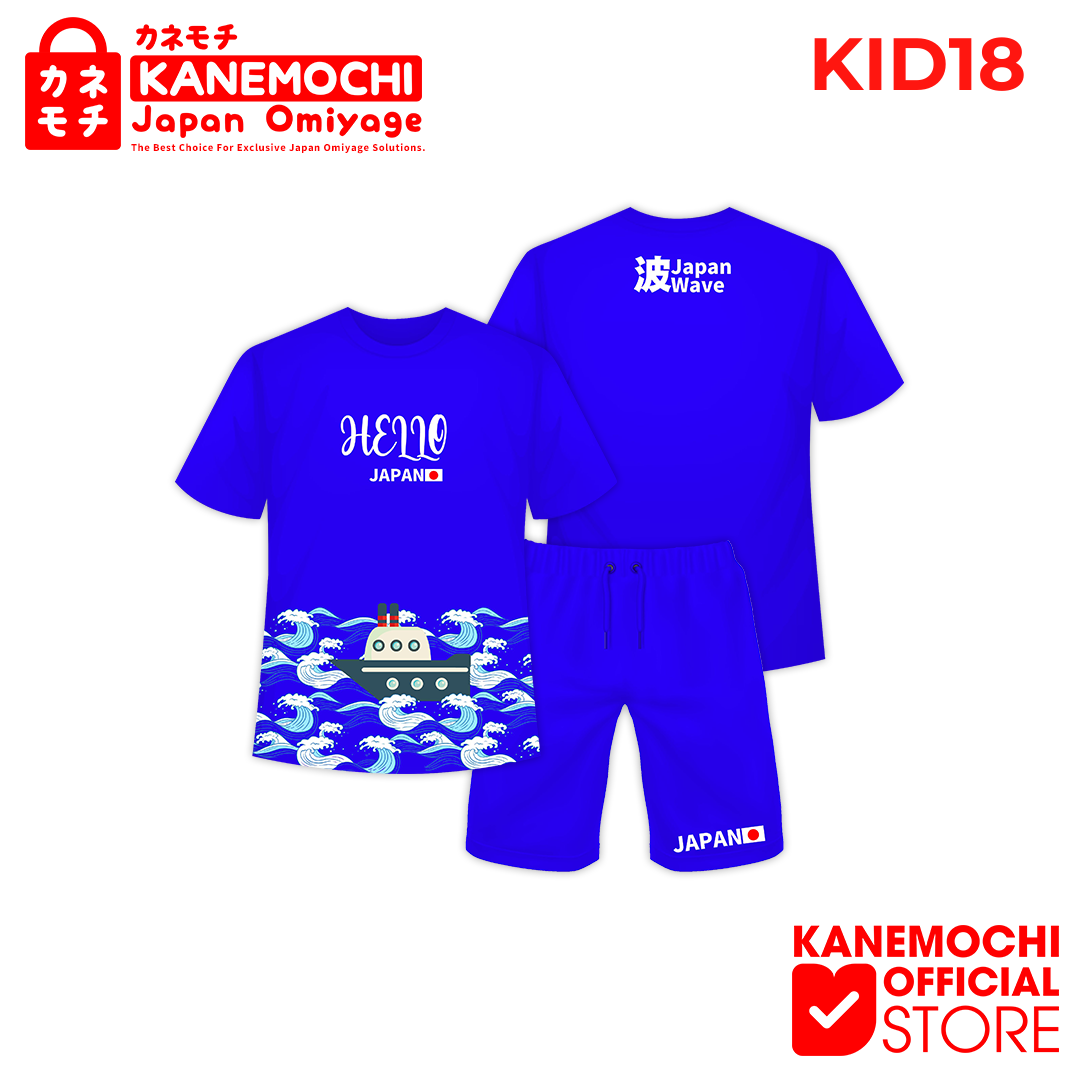 Varian KAOS KIDS NAMI JAPAN = XXL dari KANEMOCHI KIDS T-SHIRT -KANEMOCHI KAOS ANAK MOTIF...