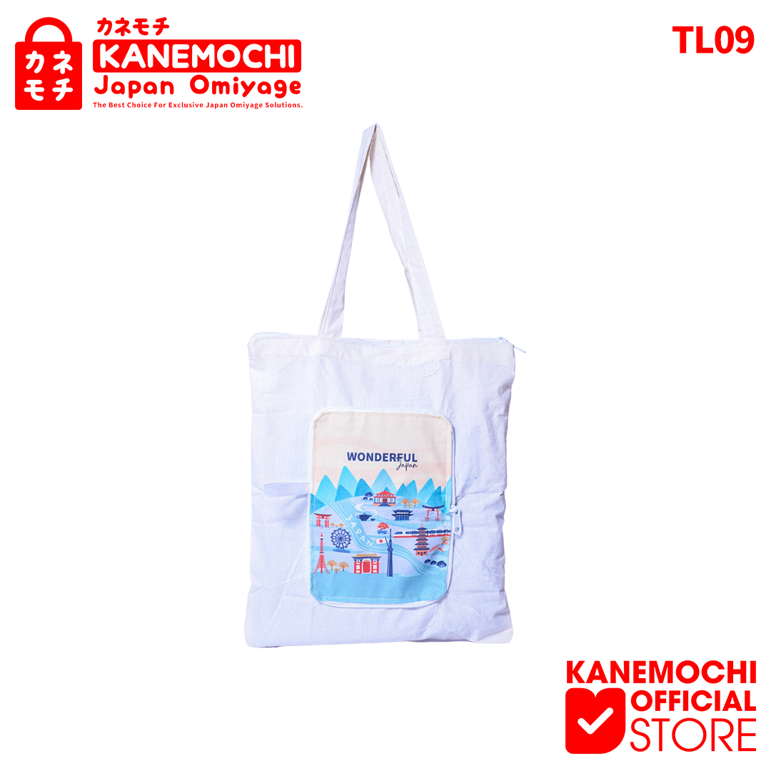 Varian WONDERFULL JAPAN (TL009) - SEDANG dari KANEMOCHI BAG / TAS LIPAT KANVAS SERBAGUNA MOTIF J...