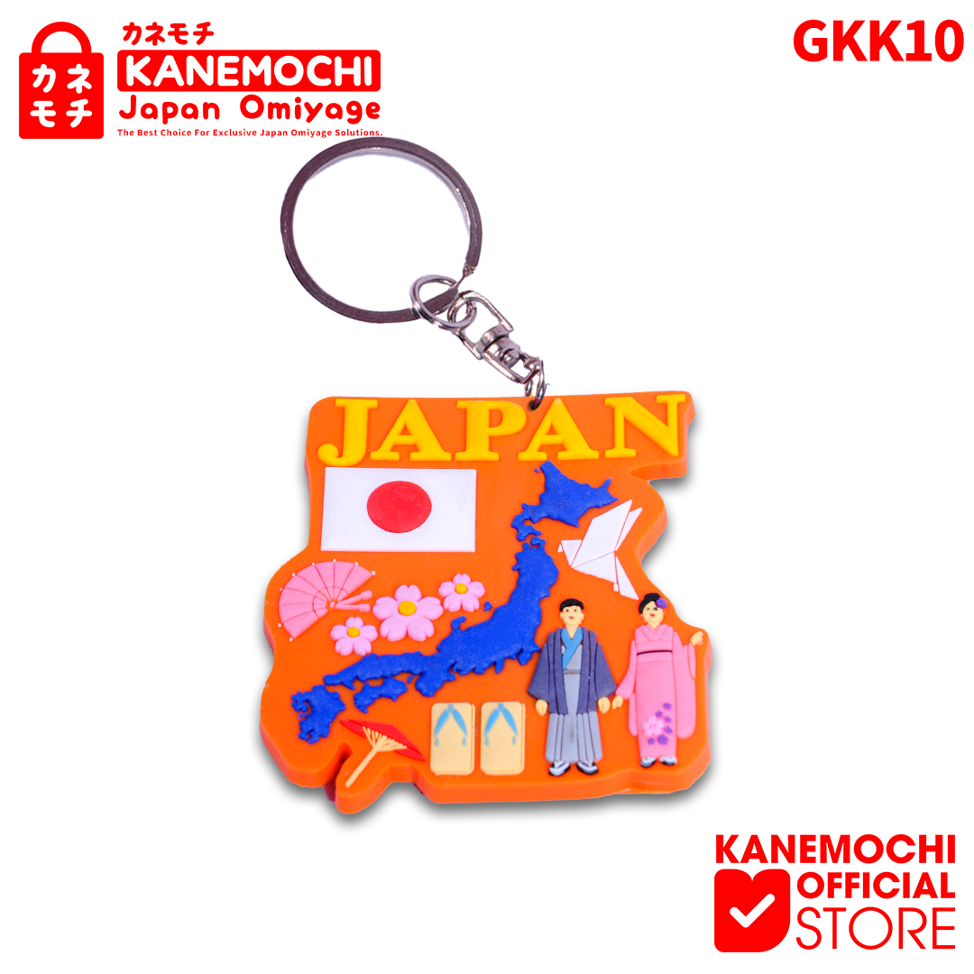 Varian ORANGE HI JAPAN dari KANEMOCHI KEY CHAIN JAPAN - KANEMOCHI Gantungan Ku...