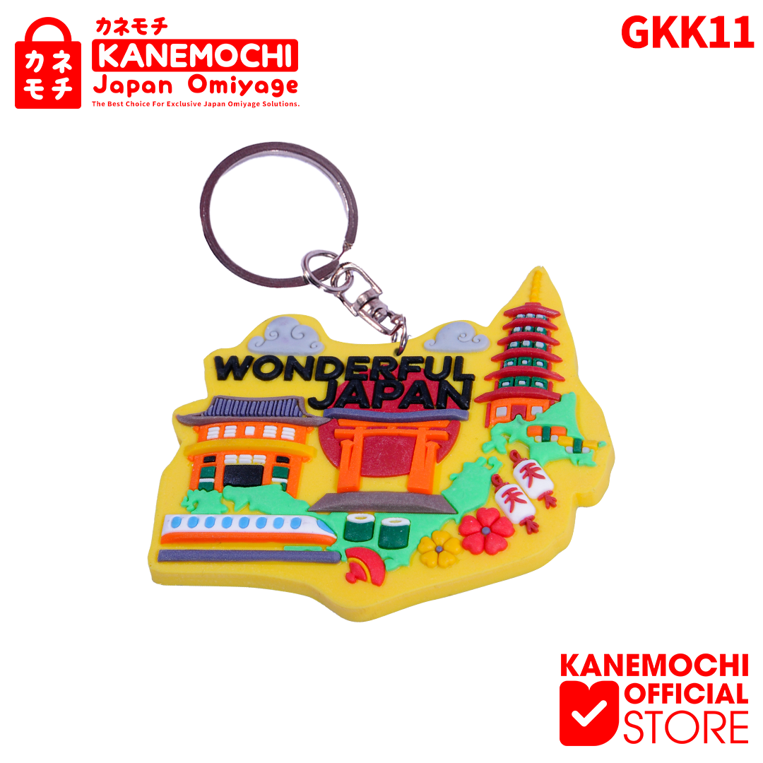 Varian KUNING WONDERFULL JAPAN dari KANEMOCHI KEY CHAIN JAPAN - KANEMOCHI Gantungan Ku...