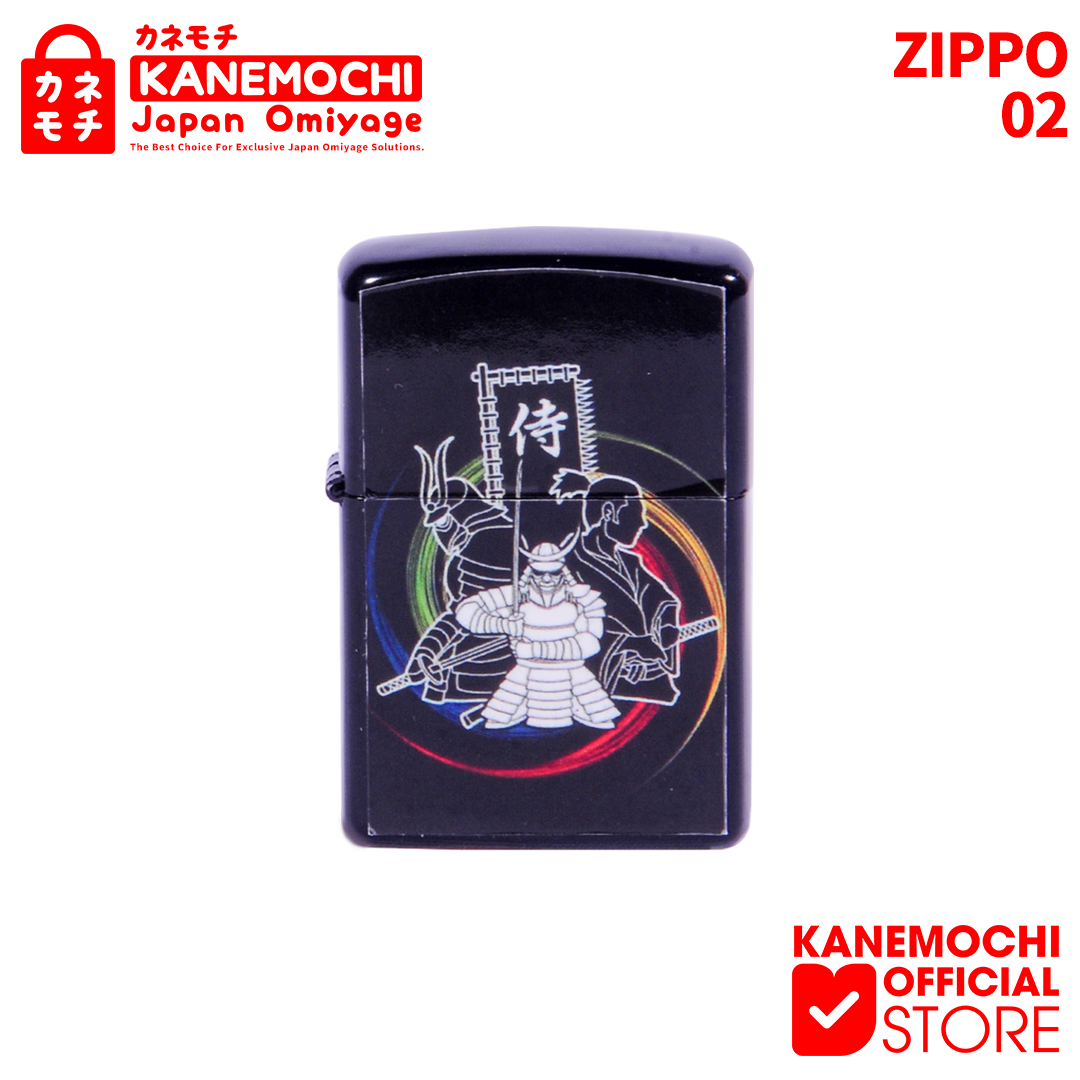 Varian KOREK API ZIPPO-02 dari KANEMOCHI JAPAN - KANEMOCHI MOTIF JAPAN STAINLESS...
