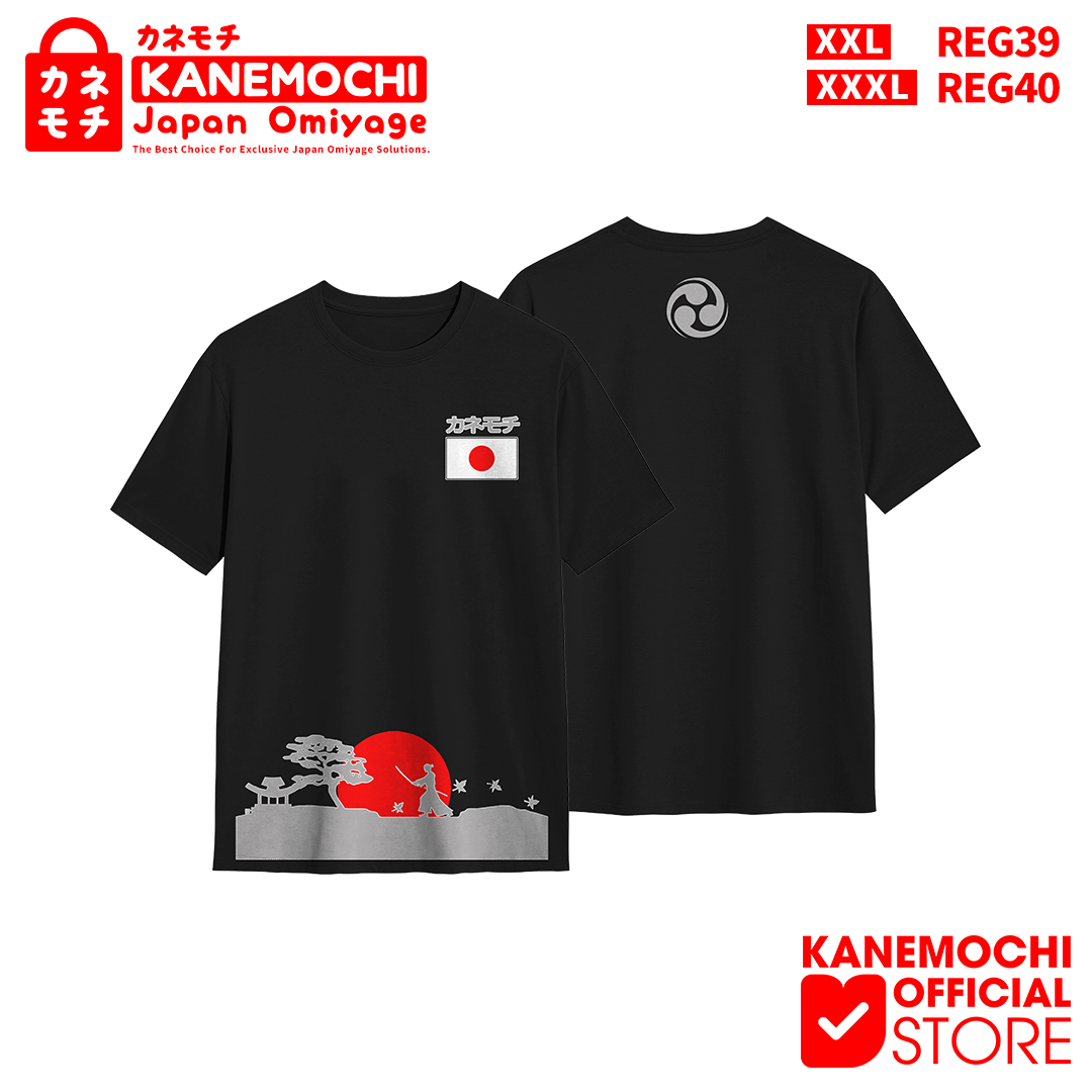 Varian KAOS HITAM SAMURAI = XXL dari KANEMOCHI T-SHIRT - KANEMOCHI KAOS HITAM UNISEX MO...