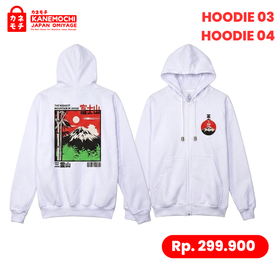 Varian WHITE dari Tokyo Streetwear Zip Hoodie TOKYO JAPAN ALLSIZE &...