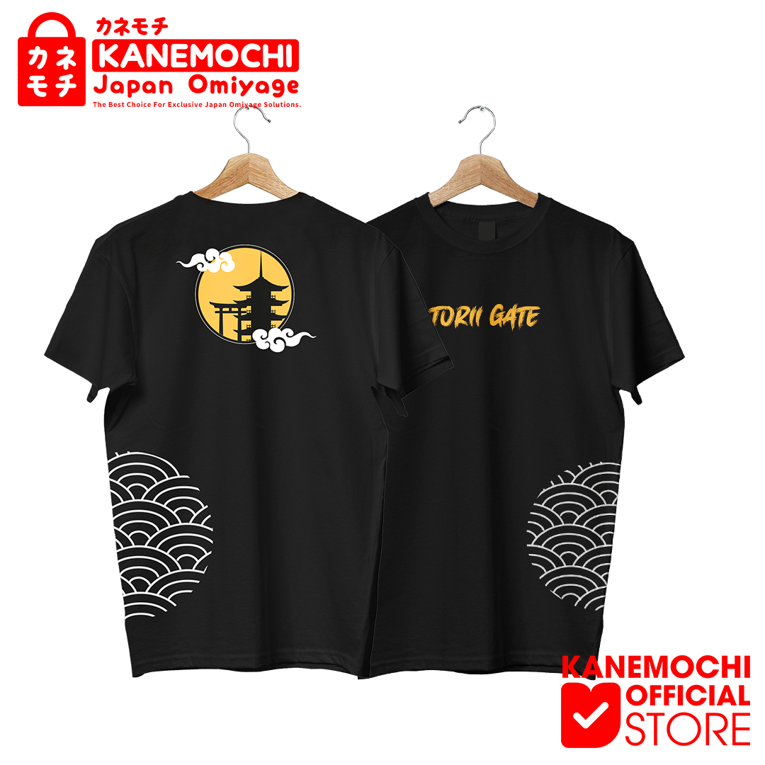 Varian DTF TORII GATE (BLACK) = S dari KANEMOCHI T-SHIRT - KANEMOCHI KAOS JAPAN LUXURY TO...