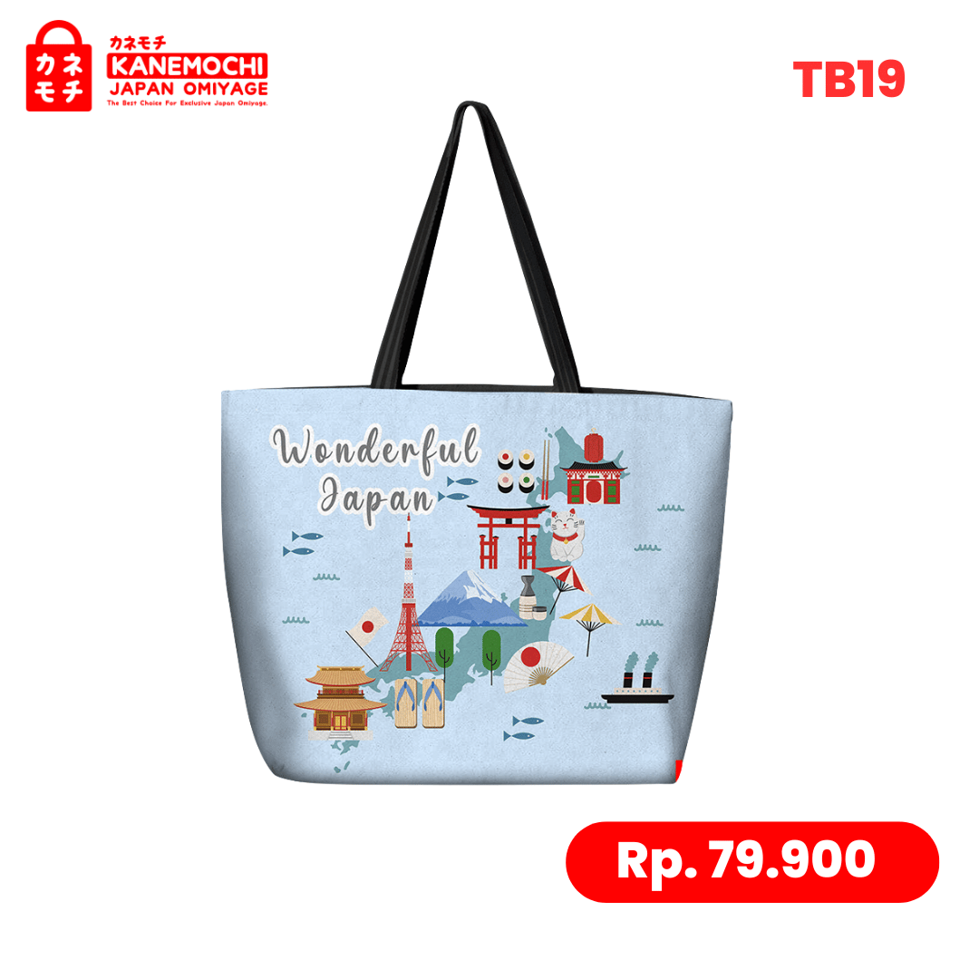 Varian JAPAN CHIZU dari Harajuku Casual Totebag Collection | Tote Bag Kanv...