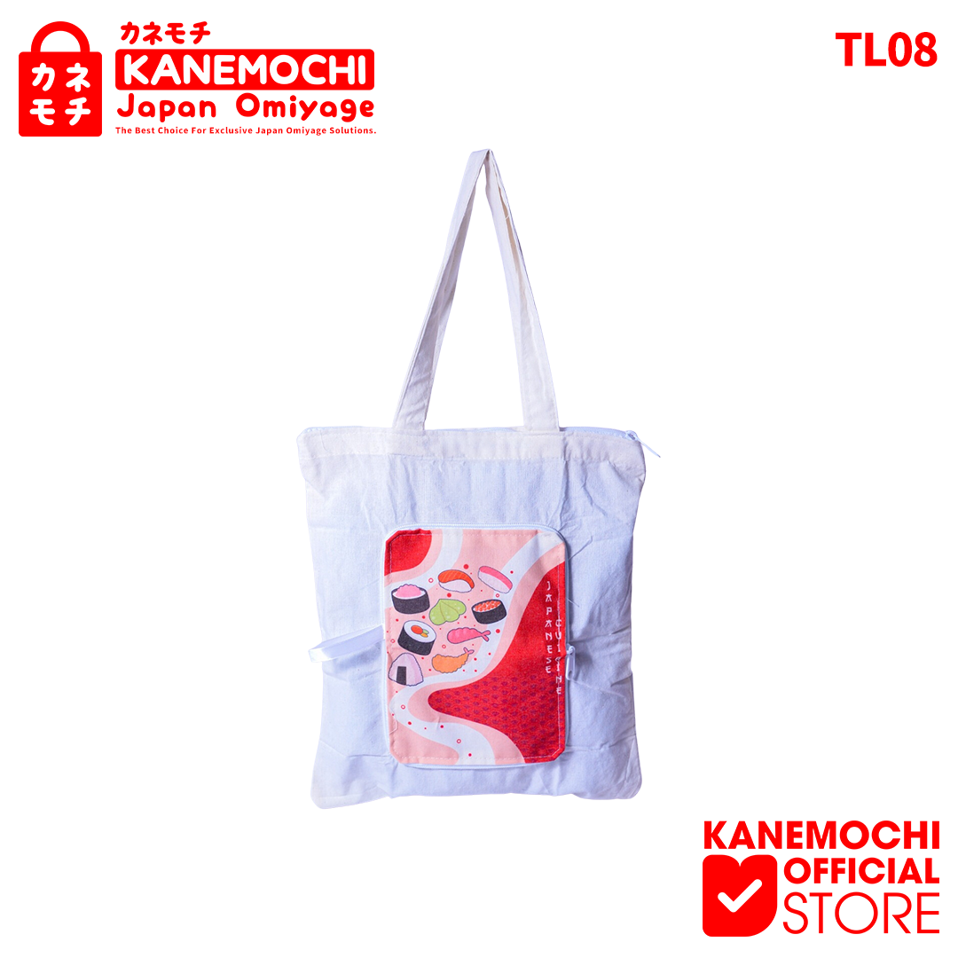 Varian JAPANESE CUISINE (TL008) - SEDANG dari KANEMOCHI BAG / TAS LIPAT KANVAS SERBAGUNA MOTIF J...