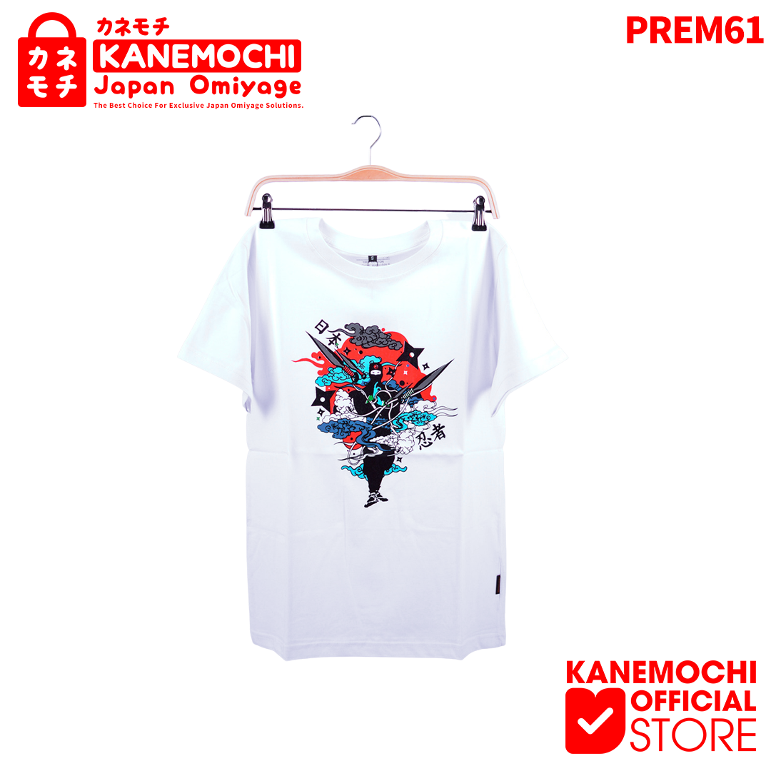 Varian KAOS PREMIUM NINJA (WHITE) dari KANEMOCHI T-SHIRT - KANEMOCHI KAOS PREMIUM MOTIF J...
