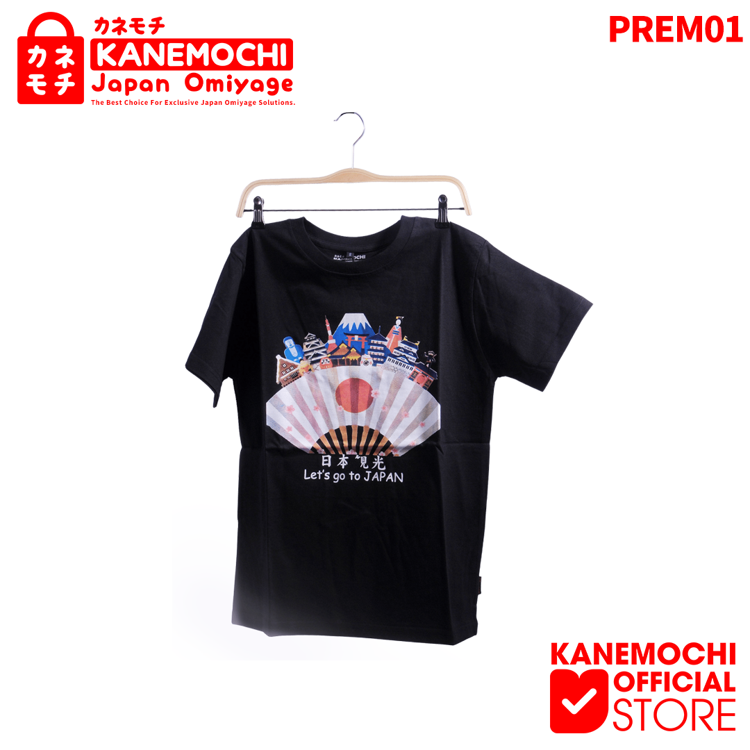 Varian HITAM dari KANEMOCHI T-SHIRT - KANEMOCHI KAOS PREMIUM MOTIF T...