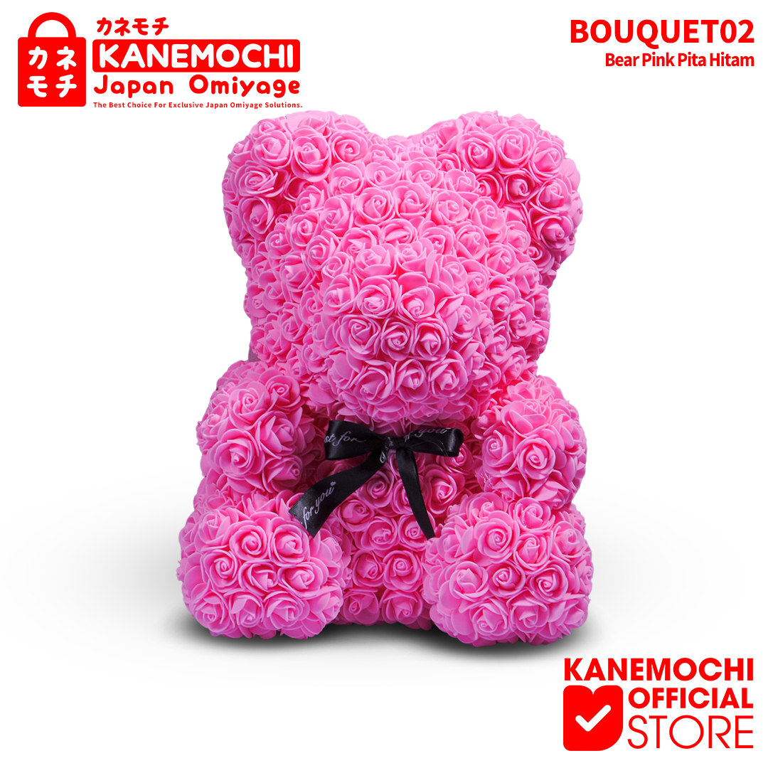 Varian TEDDY BEAR ROSE BUKET (VARIASI PITA) PINK dari KANEMOCHI TEDDY BEAR ROSE BOUQUET - KANEMOCHI TEDD...