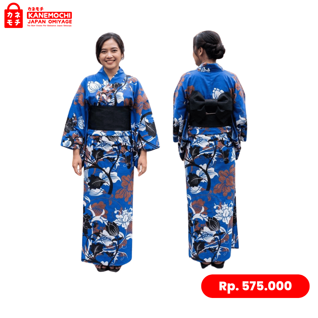 Varian BIRU dari YUKATA WANITA DEWASA - YUKATA BAJU TRADISIONAL JEP...