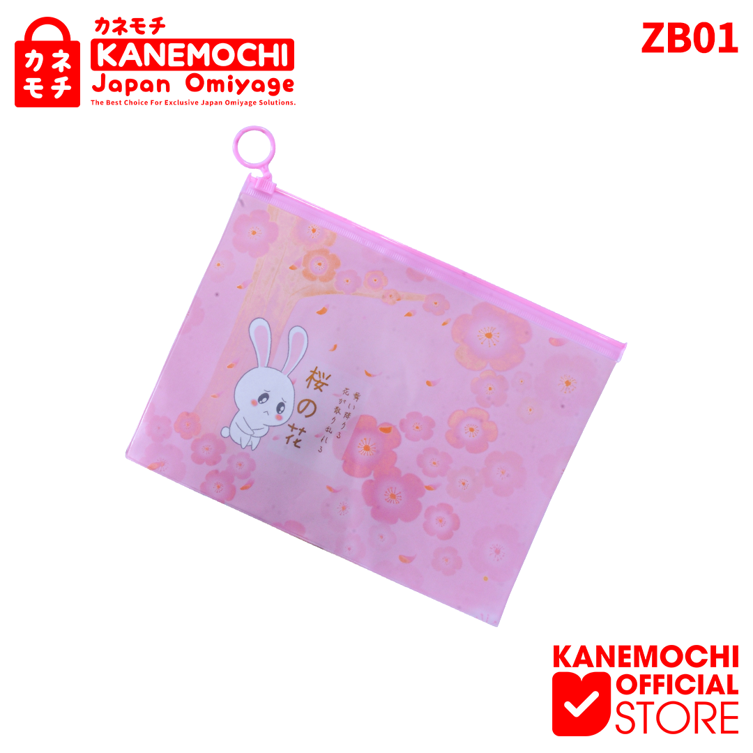 Varian CATTY dari KANEMOCHI POUCH - KANEMOCHI ZIPPER BAG MOTIF JAPAN...