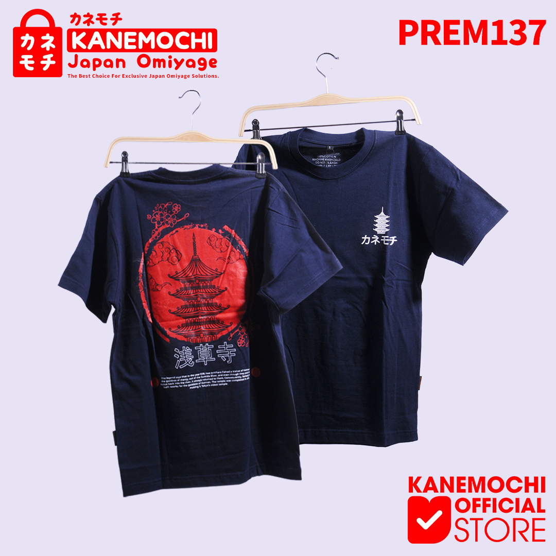 Varian NAVY dari Kanemochi Japan Premium Kaos Navy Asakusa - Clothi...