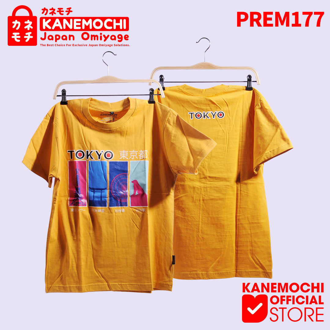 Varian KAOS PREMIUM NEON TOKYO(YELLOW) dari KANEMOCHI T-SHIRT - KANEMOCHI KAOS PREMIUM MOTIF N...