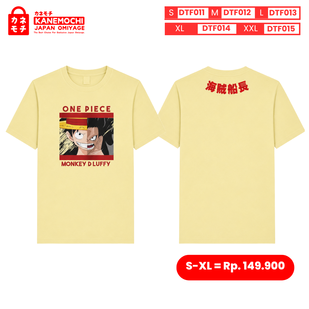 Varian MONKEY D LUFFY = XXL dari IMPERIAL COLLECTION TEE MONKEY D LUFFY (CREAM)- HI...
