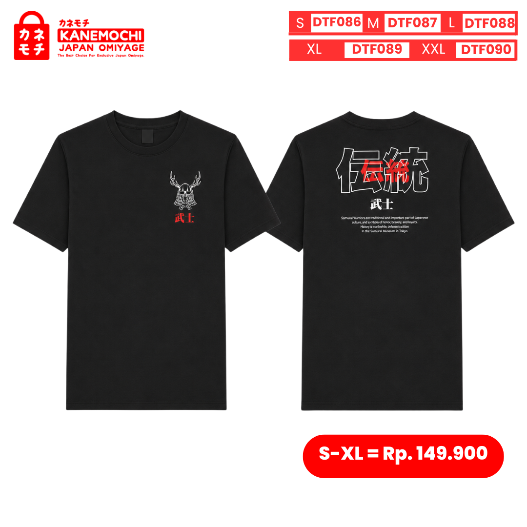 Varian DTF SAMURAI WARRIOR (BLACK) = M dari IMPERIAL COLLECTION TEE SAMURAI WARRIOR JAPAN (BLA...