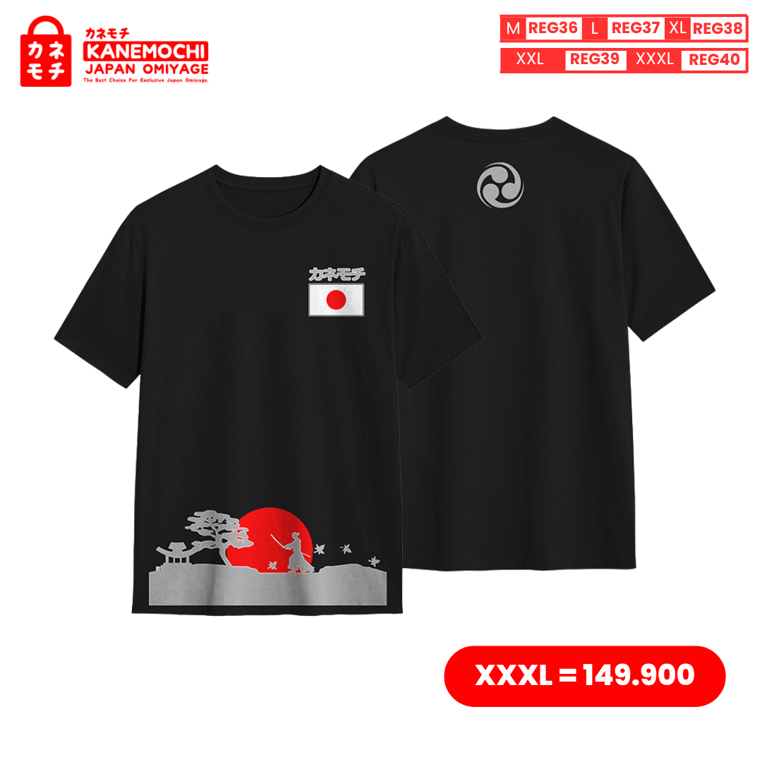 Varian KAOS HITAM SAMURAI = XXXL dari JAPANESE SIGNATURE ONYX EDITION - KANEMOCHI KAOS H...
