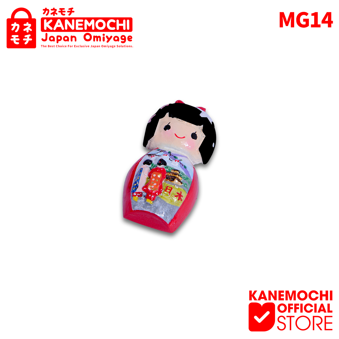 Varian 08 KOKESHI dari KANEMOCHI MAGNET RESIN JAPAN 4D - KANEMOCHI MAGNET...