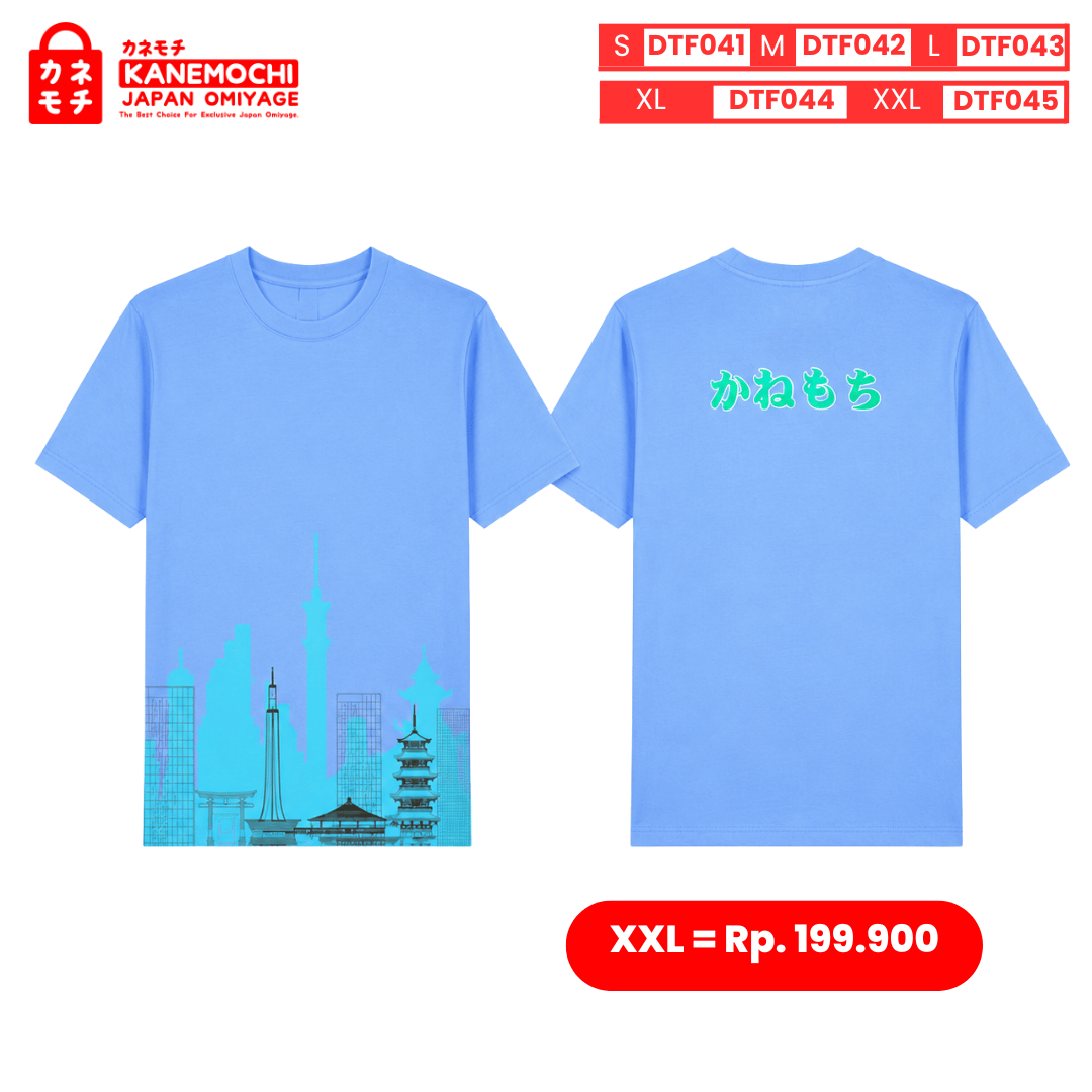 Varian DTF TOKYO SKY TREE = XXL dari MASTERPIECE COLLECTION TEE TOKYO SKY TREE (BLUE) -...