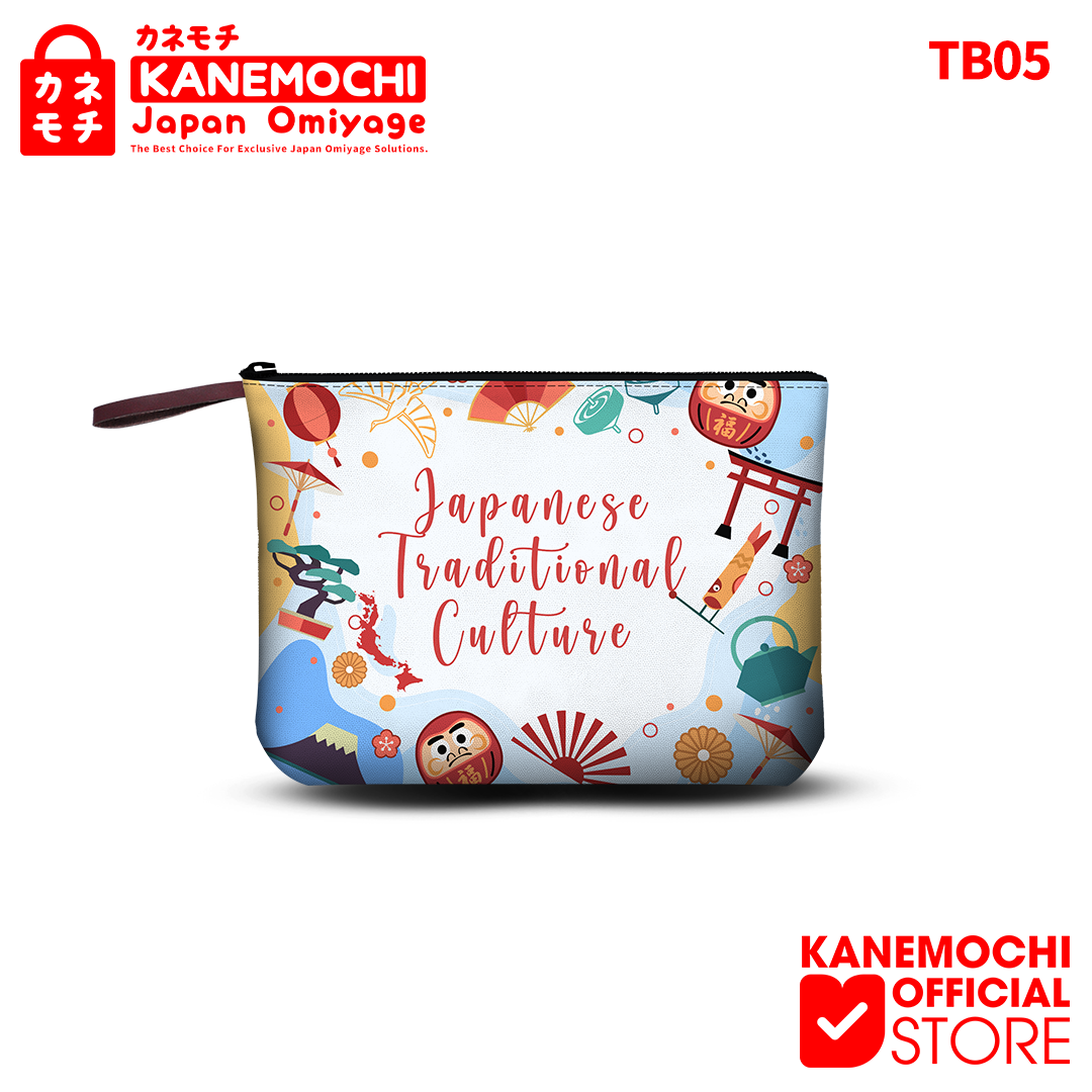 Varian TB05 - POUCH JAPANESE TRADISIONAL CULTURE 29X23CM dari KANEMOCHI POUCH - KANEMOCHI TAS POUCH - POUCH SERB...