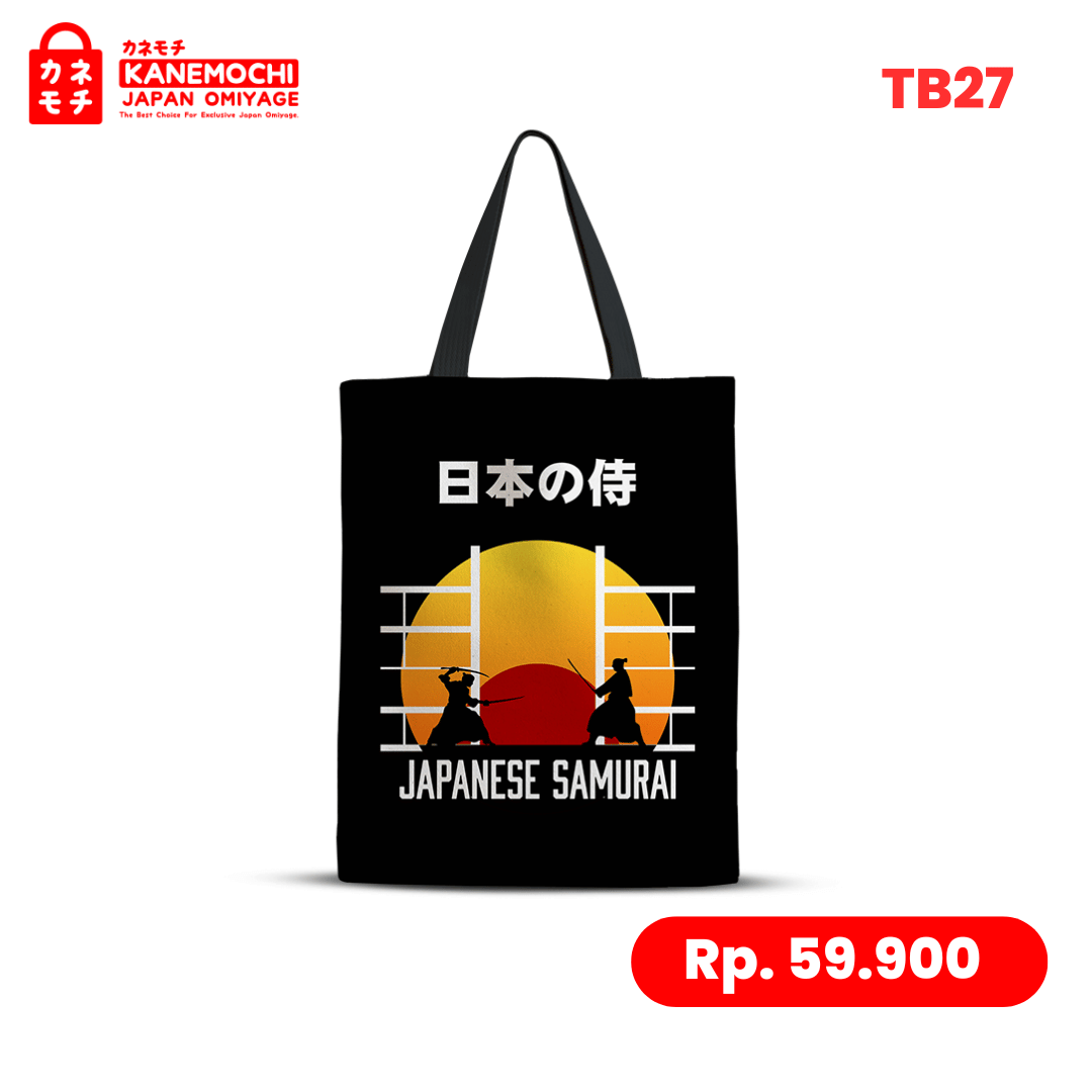 Varian JAPANESE SAMURAI dari Japanese Lifestyle Tote Bag | Tas Jinjing Motif Je...