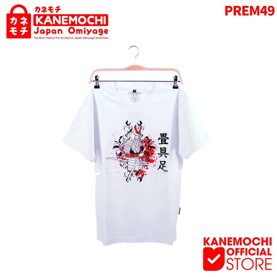 Varian KAOS PREMIUM YOROI SAMURAI (WHITE) dari KANEMOCHI T-SHIRT - KANEMOCHI KAOS PREMIUM MOTIF Y...