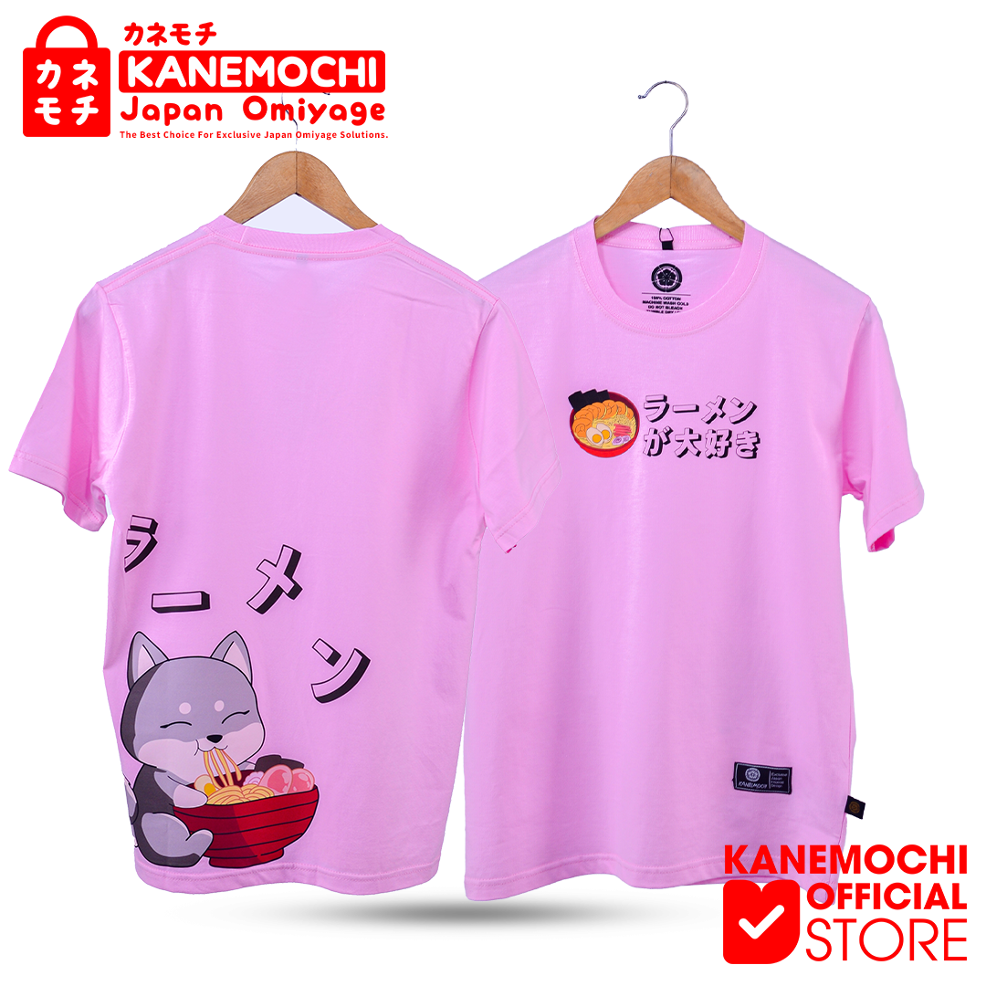Varian DTF RAMEN NEKO = S dari KANEMOCHI T-SHIRT - KANEMOCHI KAOS JAPAN LUXURY RA...