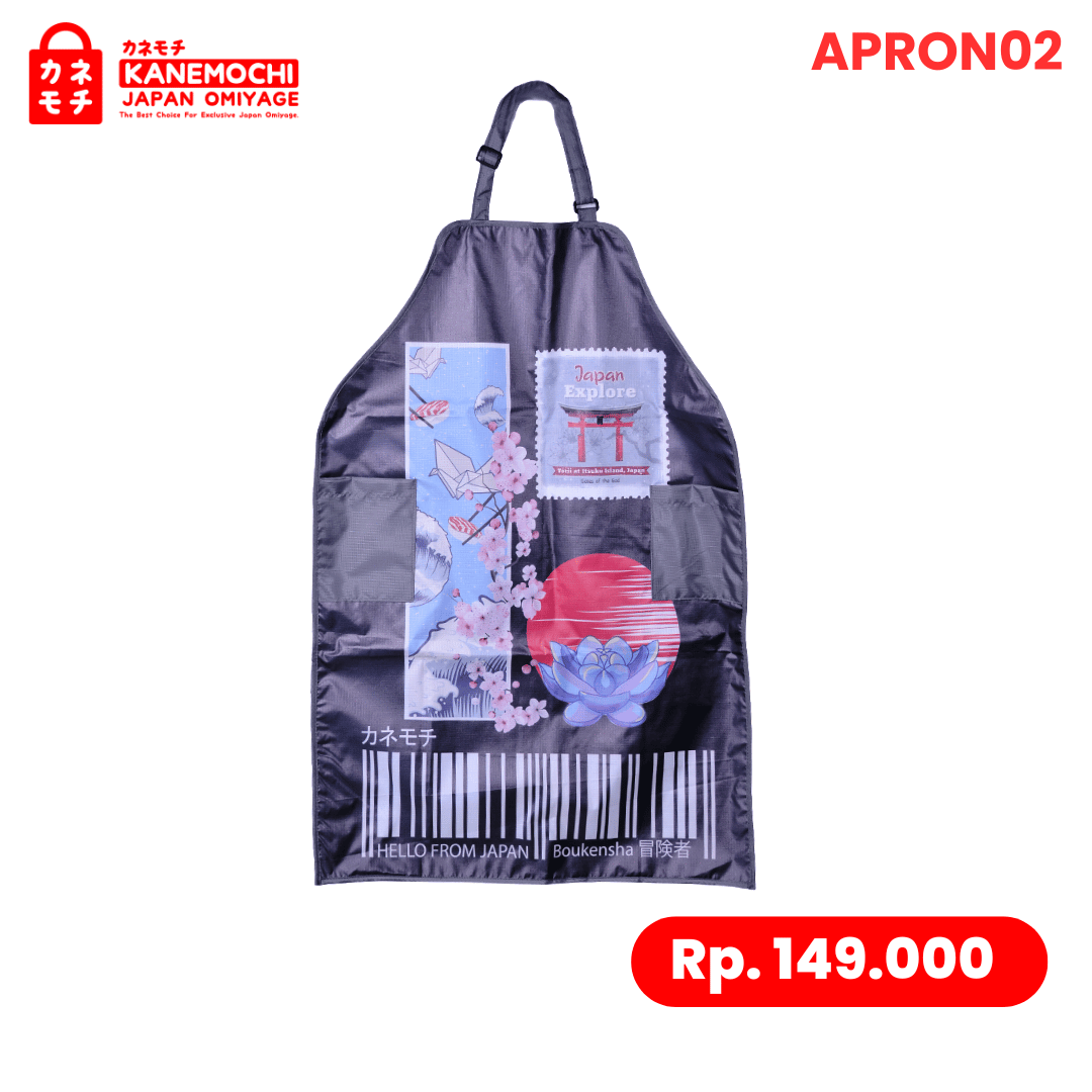 Varian JAPAN SUTANPU dari Signature Culinary Apron - Kanemochi Celemek Masak...
