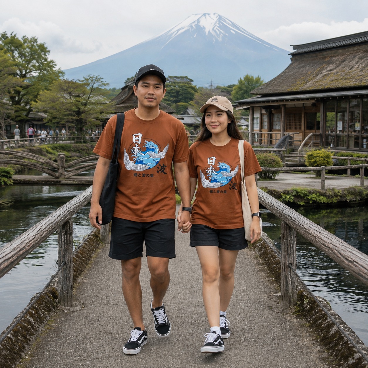 Varian COKLAT dari KAOS BASIC KANEMOCHI