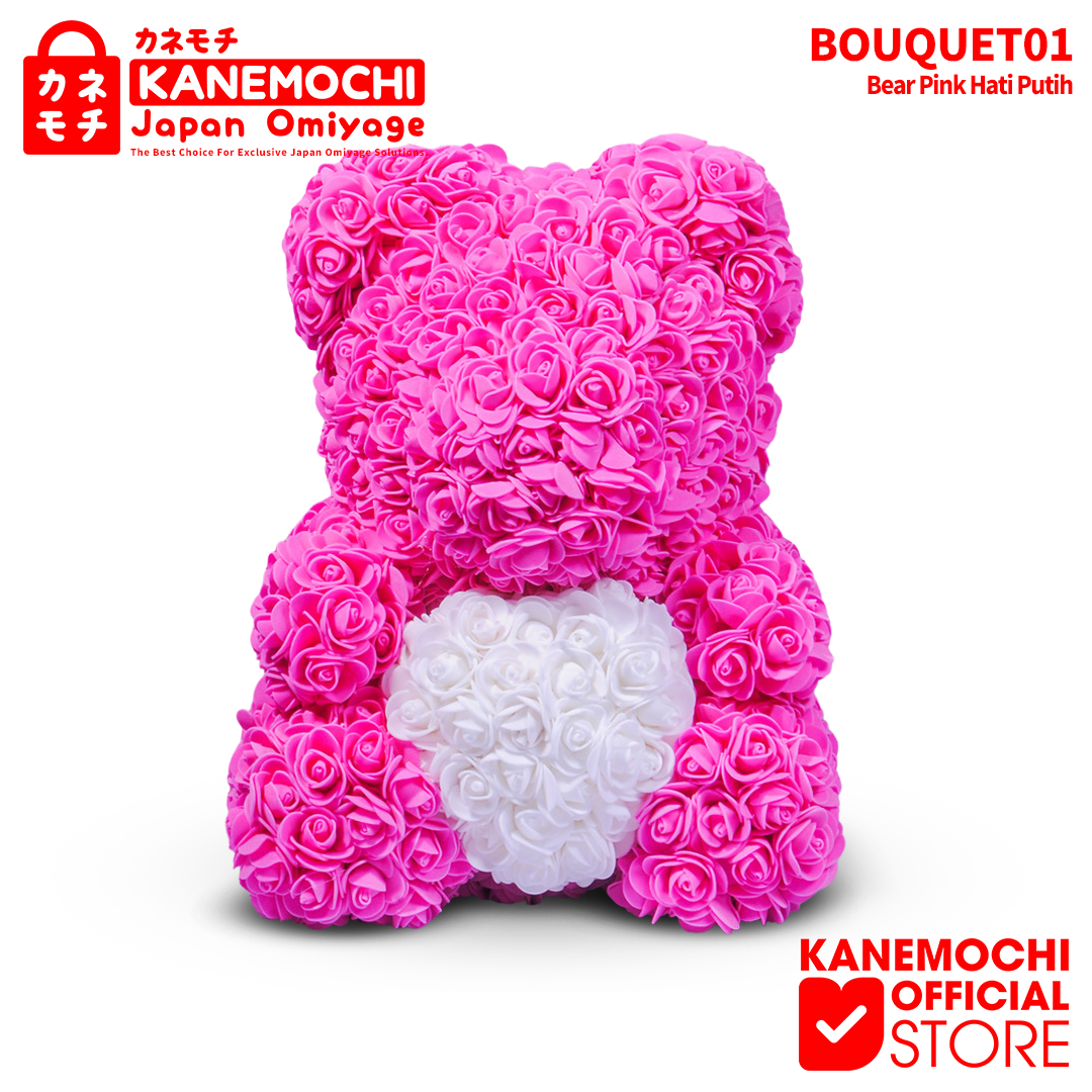 Varian TEDDY BEAR ROSE BOUQUET  (VARIASI LOVE) PINK dari KANEMOCHI TEDDY BEAR ROSE BOUQUET - KANEMOCHI TEDD...