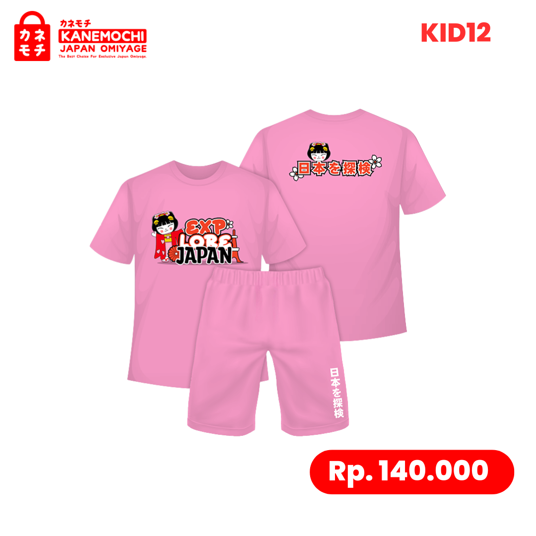 Varian KAOS KIDS EXPLORE JAPAN = L dari Premium Japanese Kidswear Collection Size 4-5 Tahu...