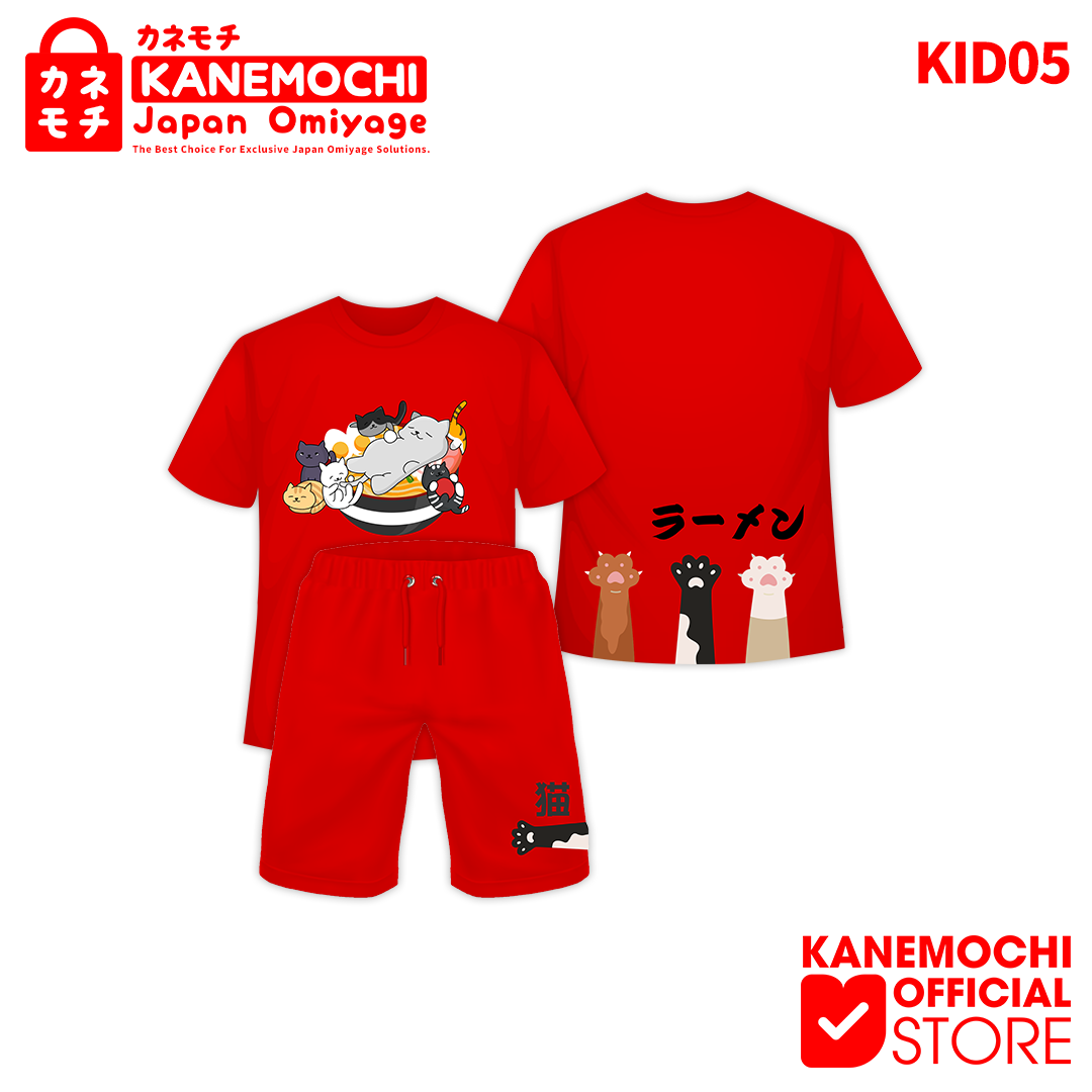 Varian KAOS KIDS NEKO JAPAN = M dari KANEMOCHI KIDS T-SHIRT -KANEMOCHI KAOS ANAK MOTIF...