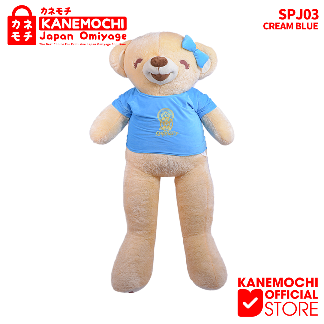 Varian TEDDY BEAR HAPPY EYES 1,7 METER CREAM RASFUR dari KANEMOCHI SOUVENIR - TEDDY BEAR HAPPY EYES 1,7 MET...