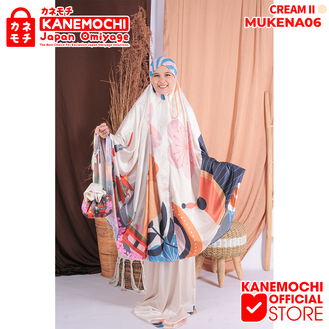 Varian REINA CREAM dari KANEMOCHI MUKENA JUMBO HARUMI SERIES - MUKENA ARMA...