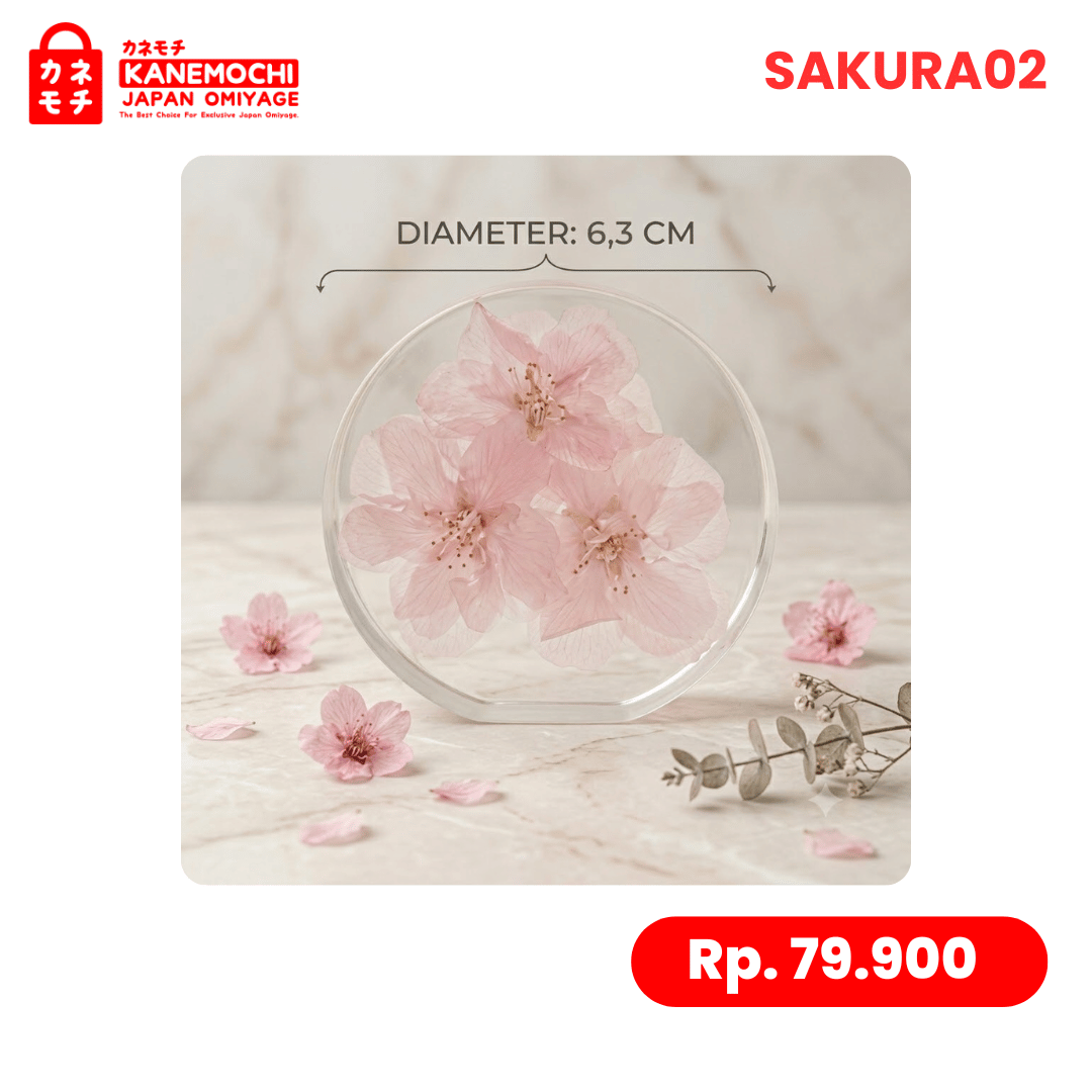 Varian SAKURAFREEZEBULAT DIAMETER 6,3CM 02 dari SAKURA HERITAGE COLLECTION - OLEH OLEH JEPANG - SO...