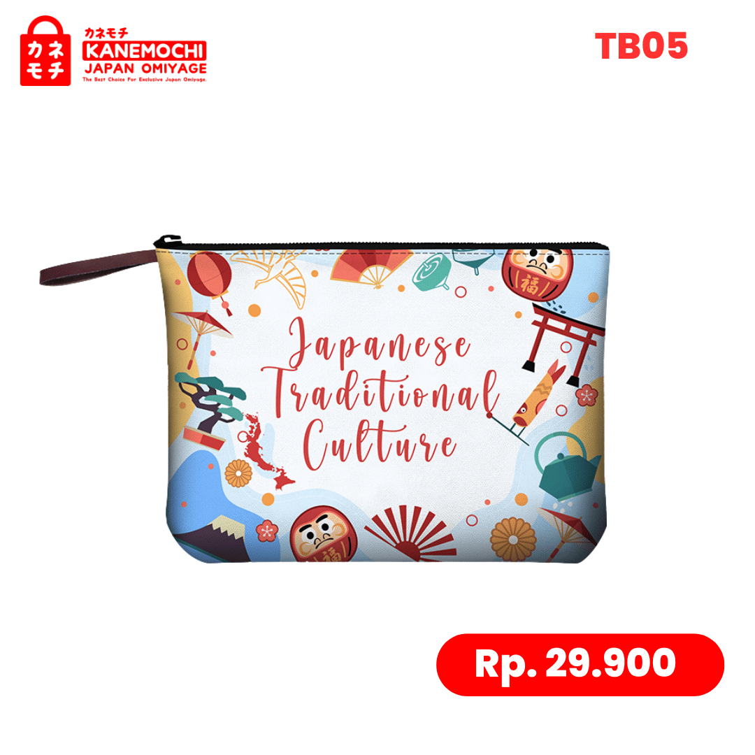 Varian TB05 - POUCH JAPANESE TRADISIONAL CULTURE 29X23CM dari Authentic Japanese Utility Pouch | Pouch Multifung...