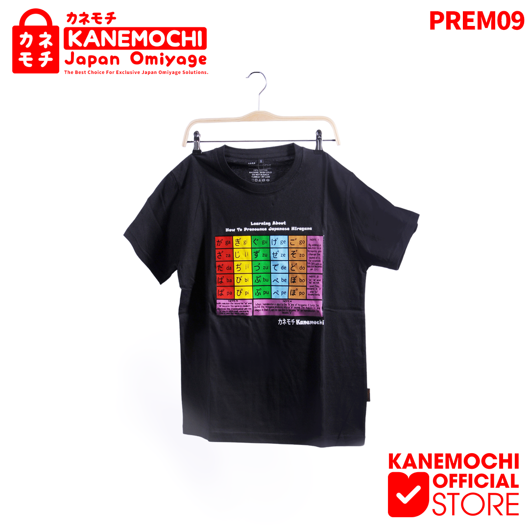 Varian HITAM dari KANEMOCHI T-SHIRT - KANEMOCHI KAOS PREMIUM MOTIF H...