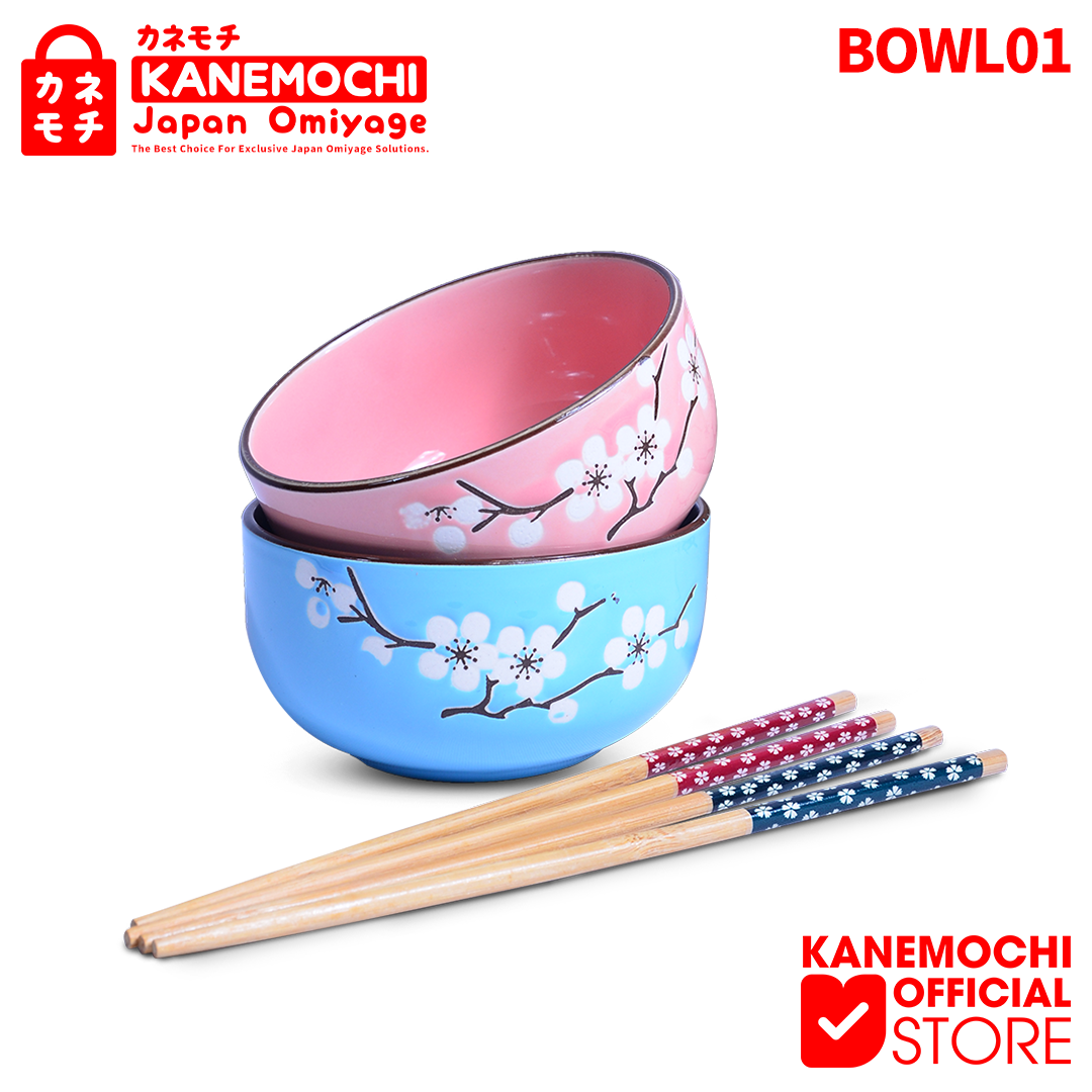 Varian ISI 2 PCS dari KANEMOCHI BOWL - KANEMOCHI MANGKUK KERAMIK KHAS JE...