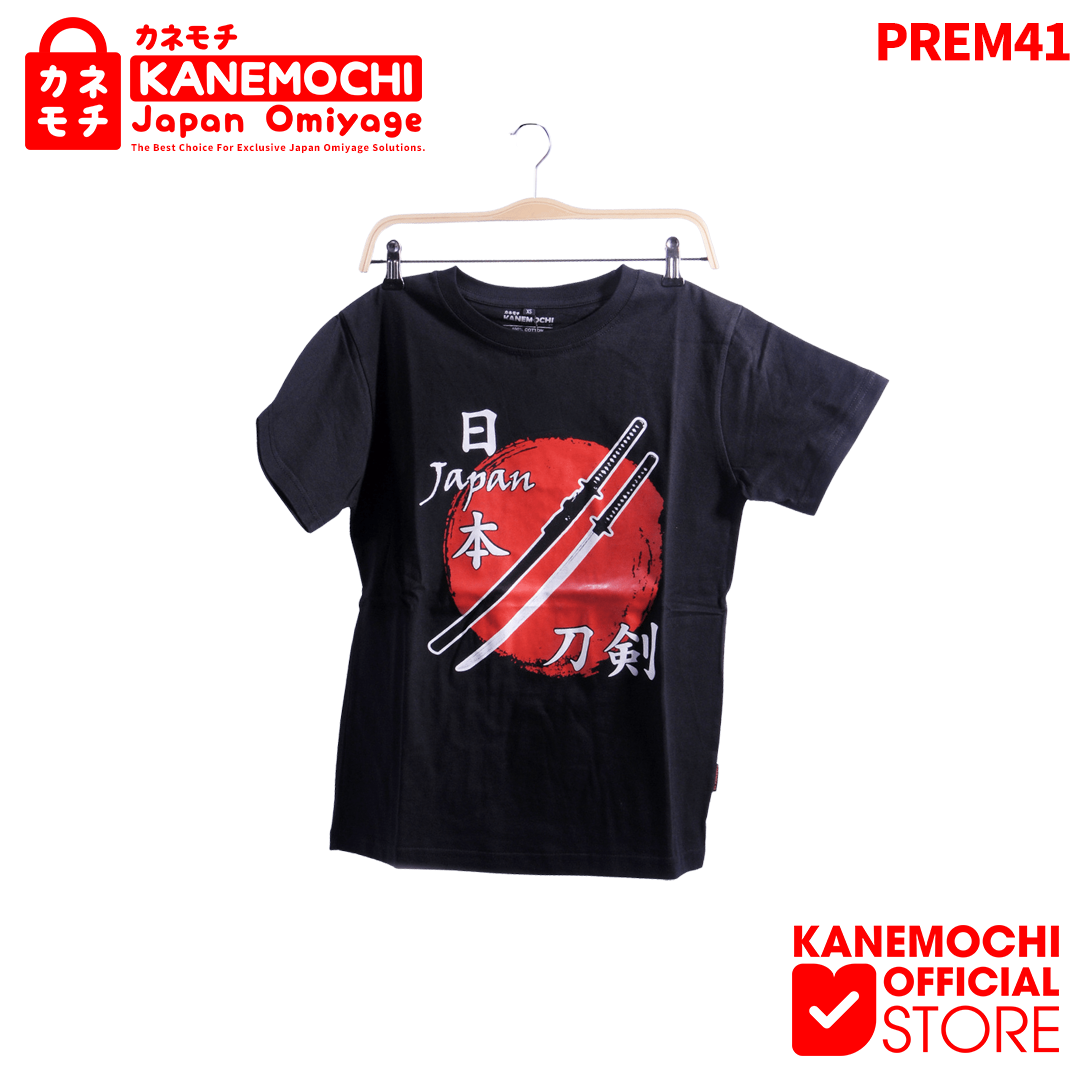 Varian BLACK dari KANEMOCHI T-SHIRT / KAOS PREMIUM MOTIF JAPAN KATAN...