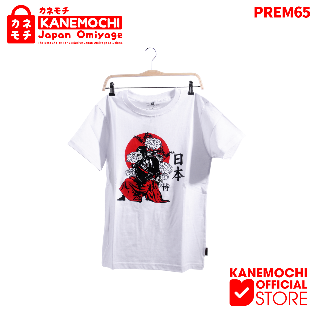 Varian KAOS PREMIUM SAMURAI (WHITE) dari KANEMOCHI T-SHIRT - KANEMOCHI KAOS PREMIUM MOTIF S...