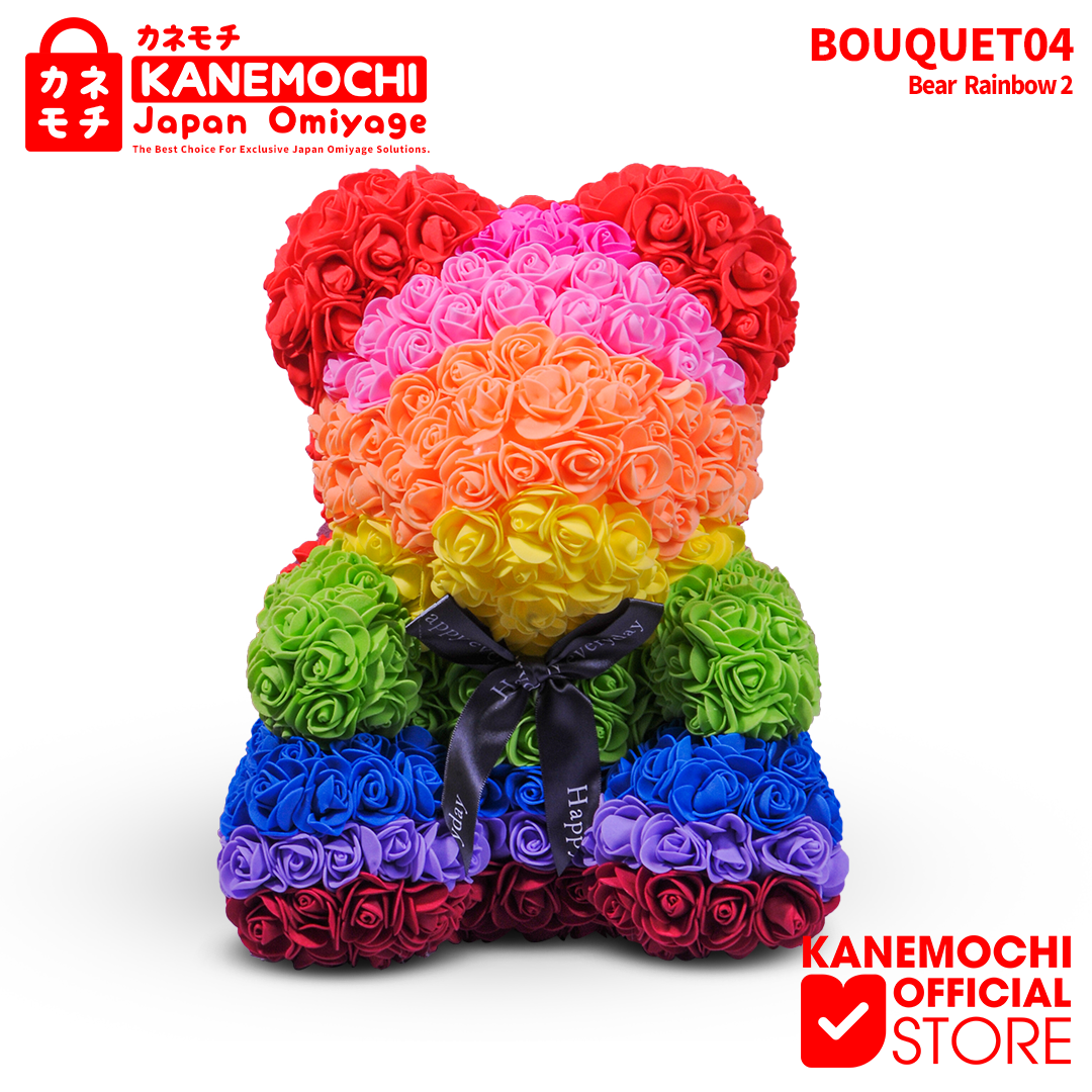 Varian TEDDY BEAR ROSE BUKET (VARIASI UNIQUE) RAINBOW 2 dari KANEMOCHI TEDDY BEAR ROSE BOUQUET - KANEMOCHI TEDD...