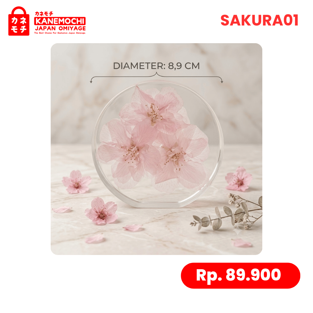 Varian SAKURAFREEZEBULAT DIAMETER 8,9CM 01 dari SAKURA HERITAGE COLLECTION - OLEH OLEH JEPANG - SO...