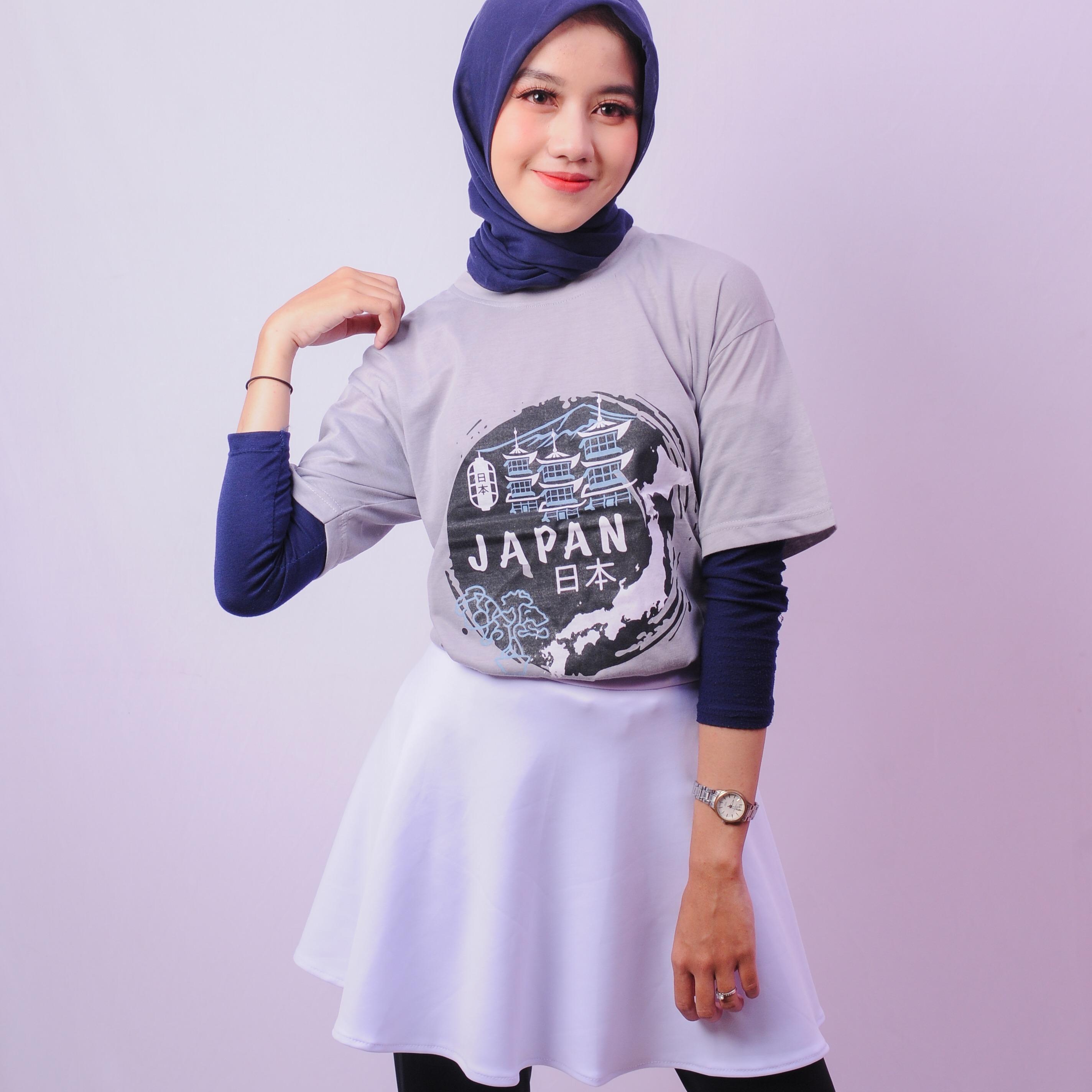 Varian KAOS CHARCOAL-02C NIHON JAPAN dari KANEMOCHI T-SHIRT - KAOS REGULER MOTIF JAPAN - KAO...