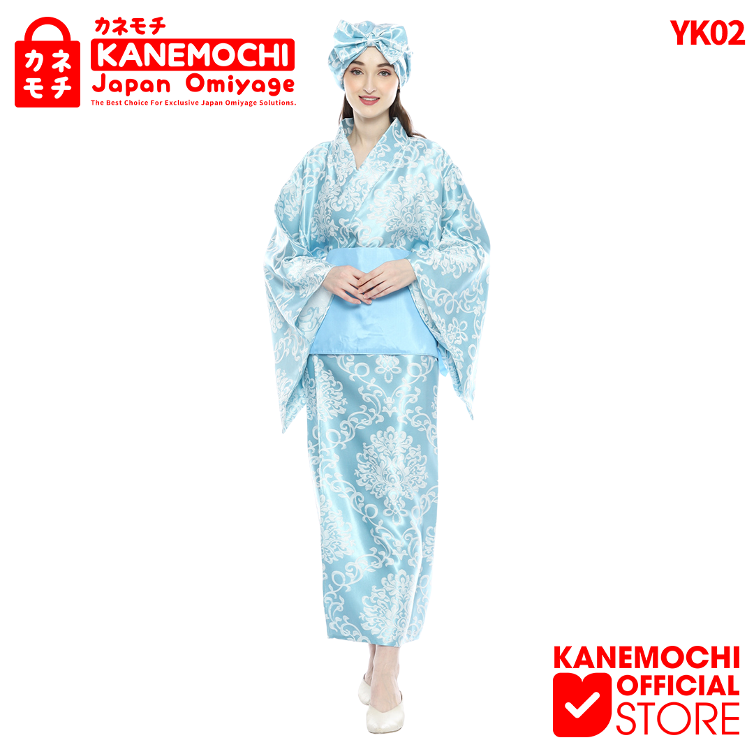Varian BLUE dari KANEMOCHI YUKATA WANITA BLACKOUT - YUKATA BAJU TRA...