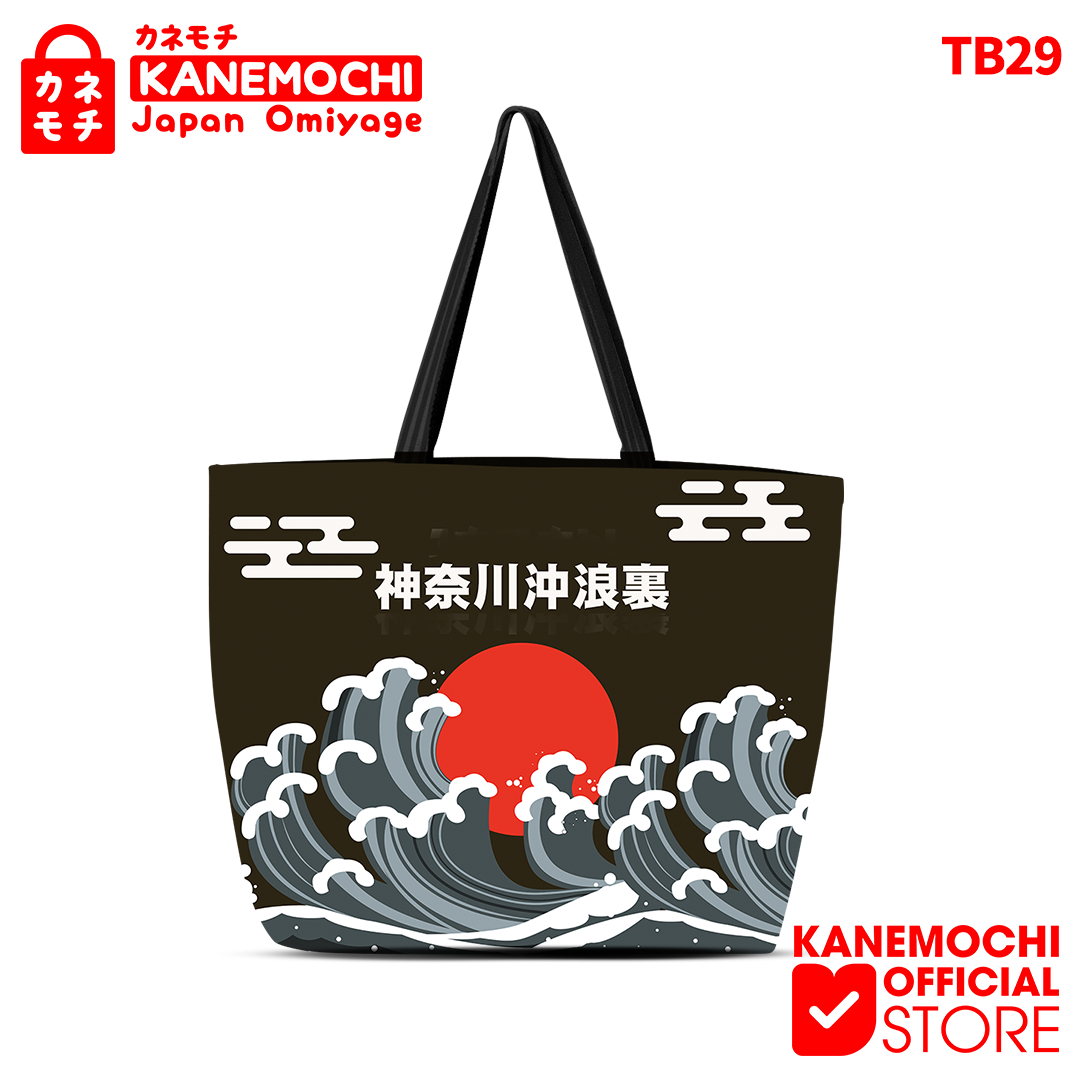Varian TB29 - TOTEBAG LARGE KANAGAWA NAMI 43.5X36 dari KANEMOCHI TOTEBAG JAPAN - KANEMOCHI TAS TOTEBAG BE...