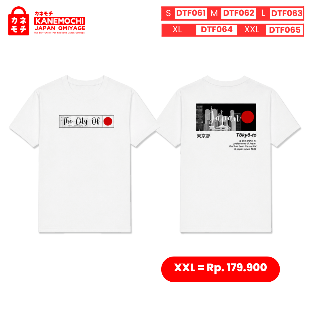 Varian DTF TOKYO CITY (WHITE)= XXL dari IMPERIAL COLLECTION TEE TOKYO CITY JAPAN (WHITE) 3...