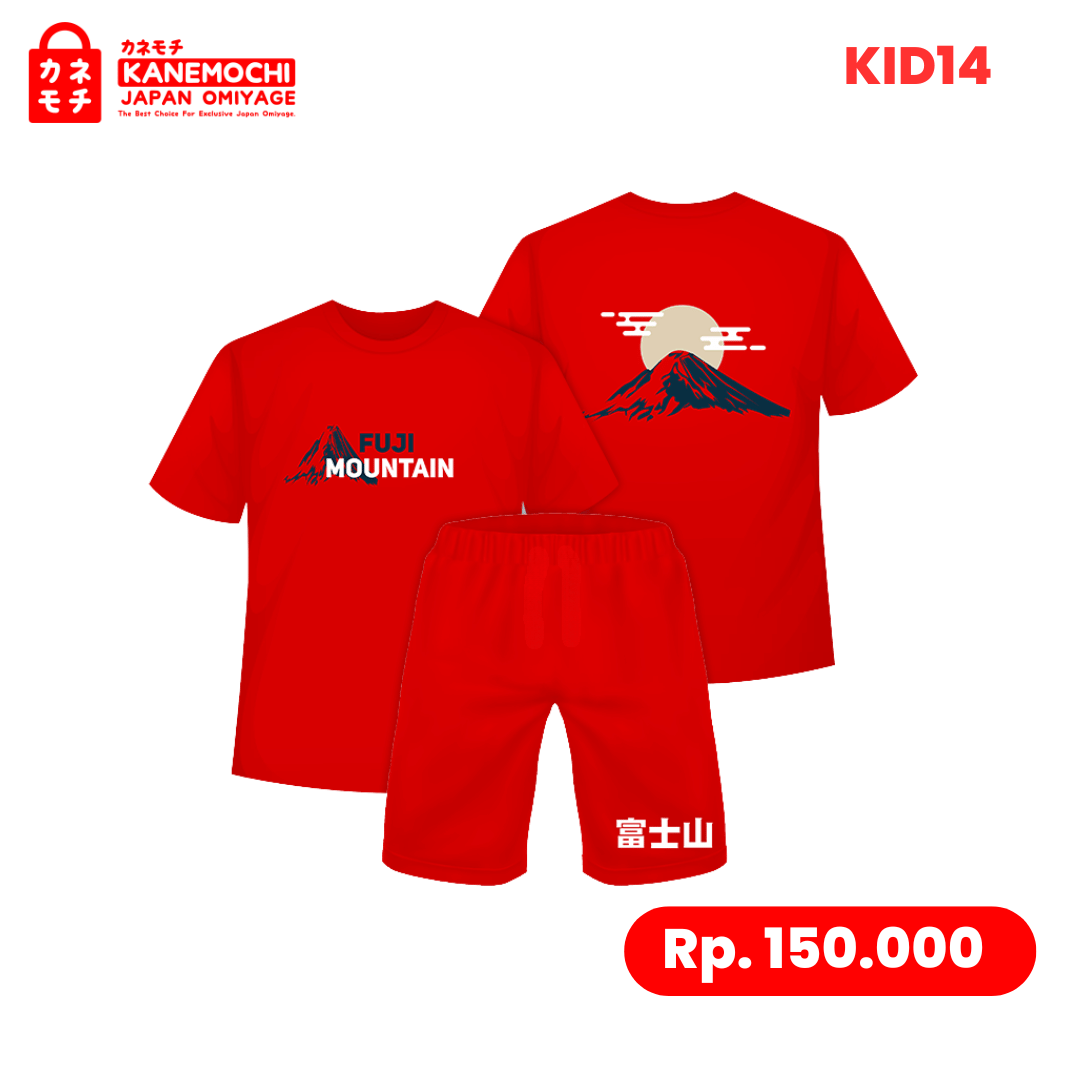 Varian KAOS KIDS FUJIYAMA = XL dari Premium Japanese Kidswear Collection Size 6-7 Tahu...