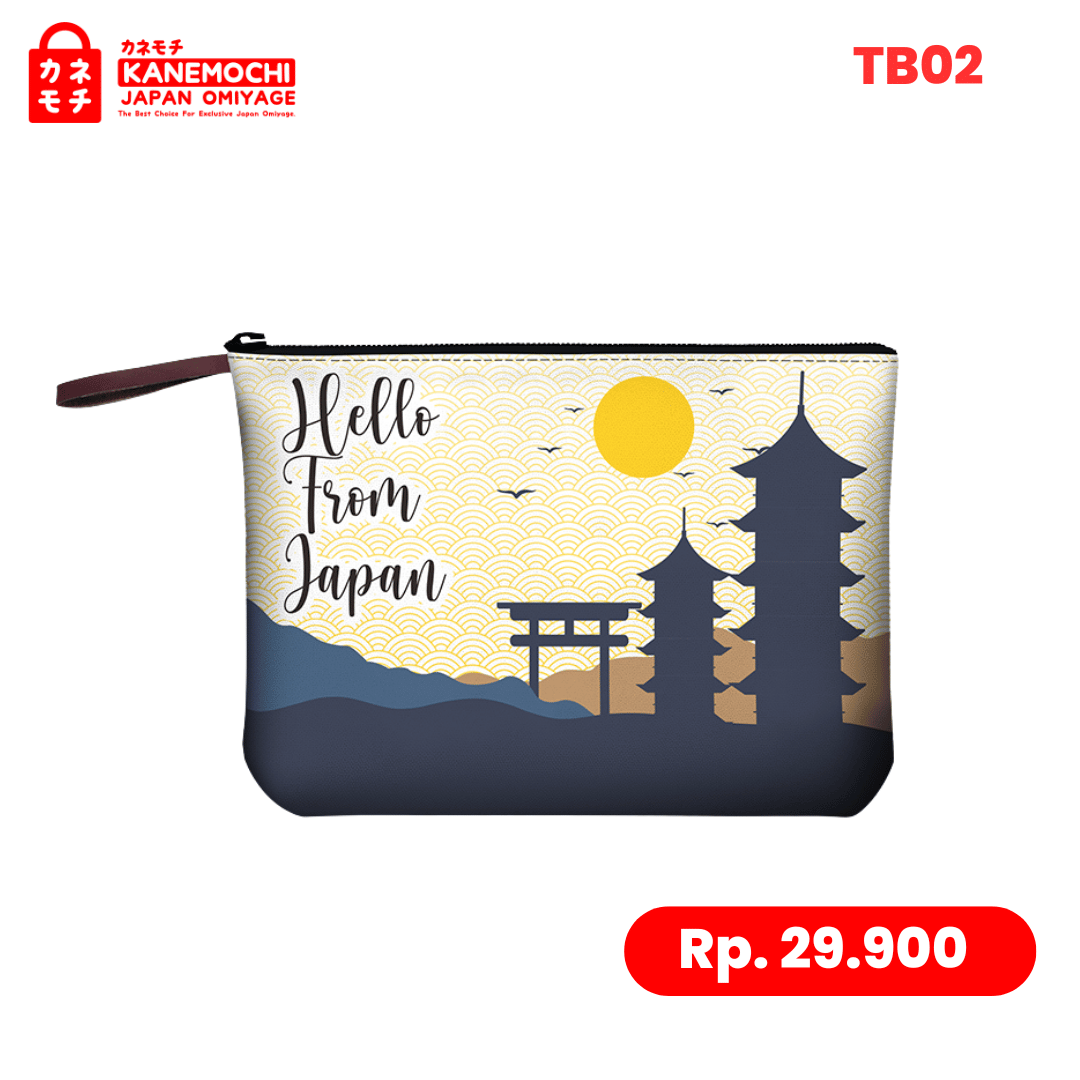 Varian TB02 - POUCH SUNSET 29X23CM dari Authentic Japanese Utility Pouch | Pouch Multifung...